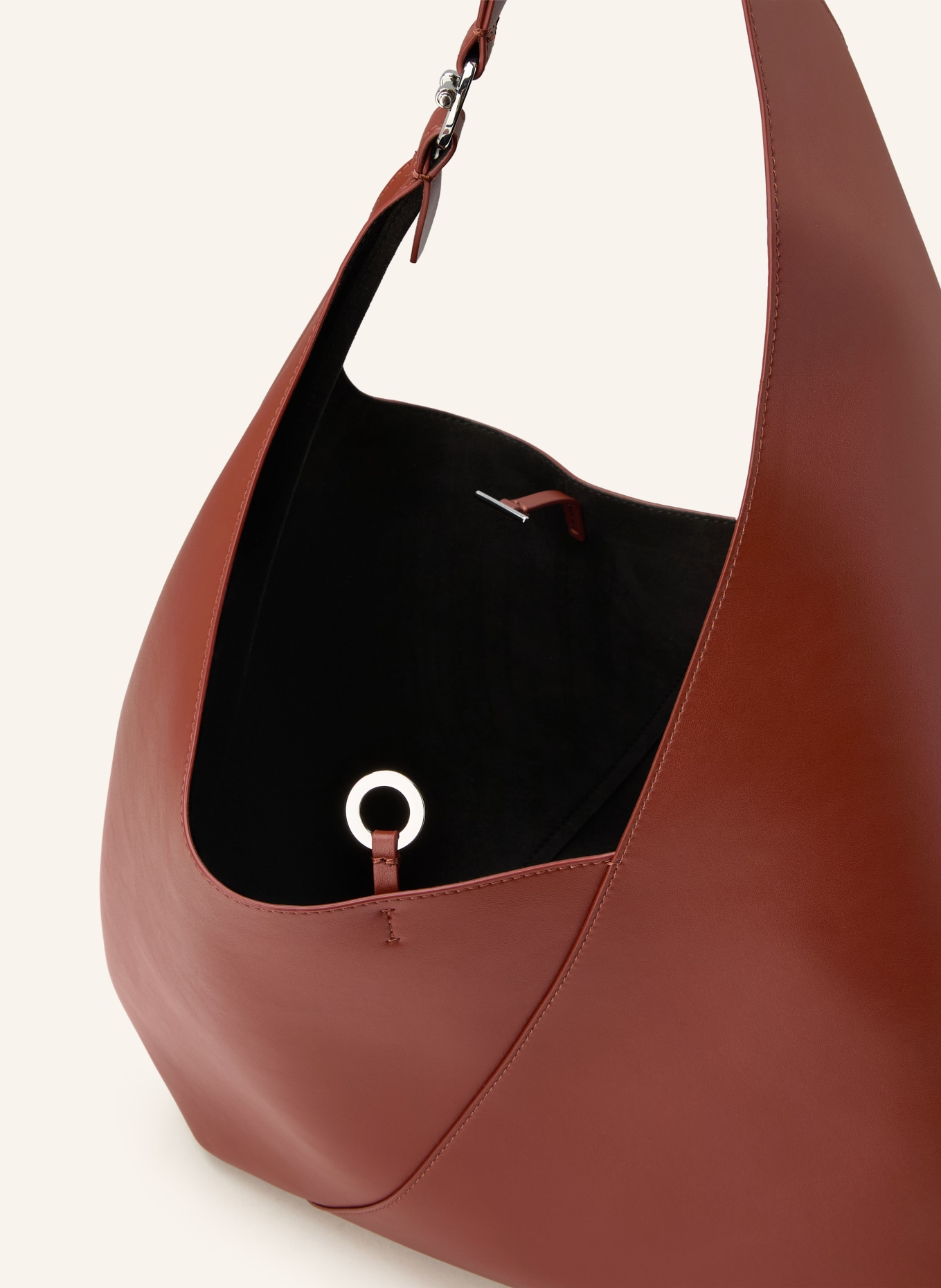 SAMSØE  SAMSØE Schoudertas SAKAIA met etui: BRUIN / ZILVER