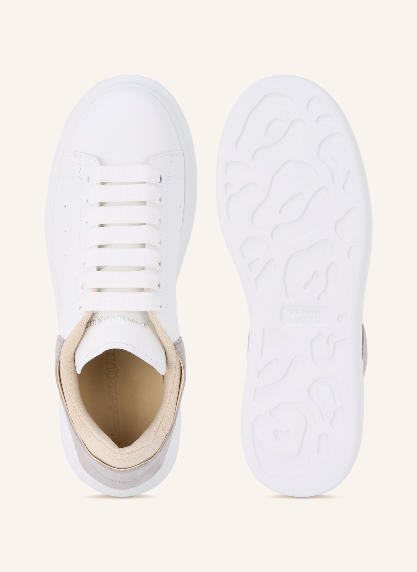 McQUEEN Sneaker: WIT / GRIJS