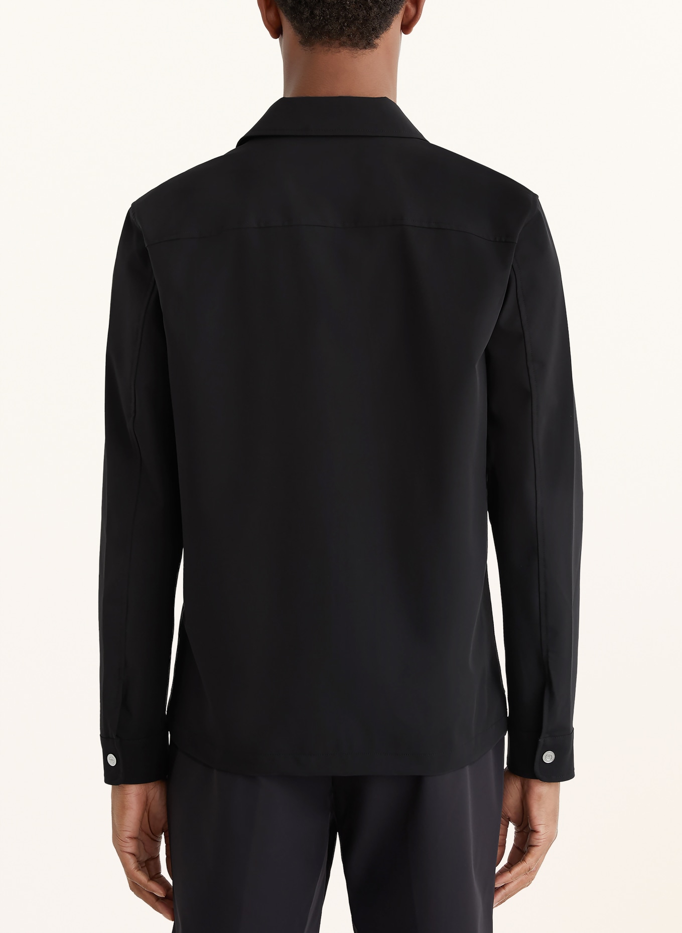 REISS Overshirt ASCEND: SCHWARZ