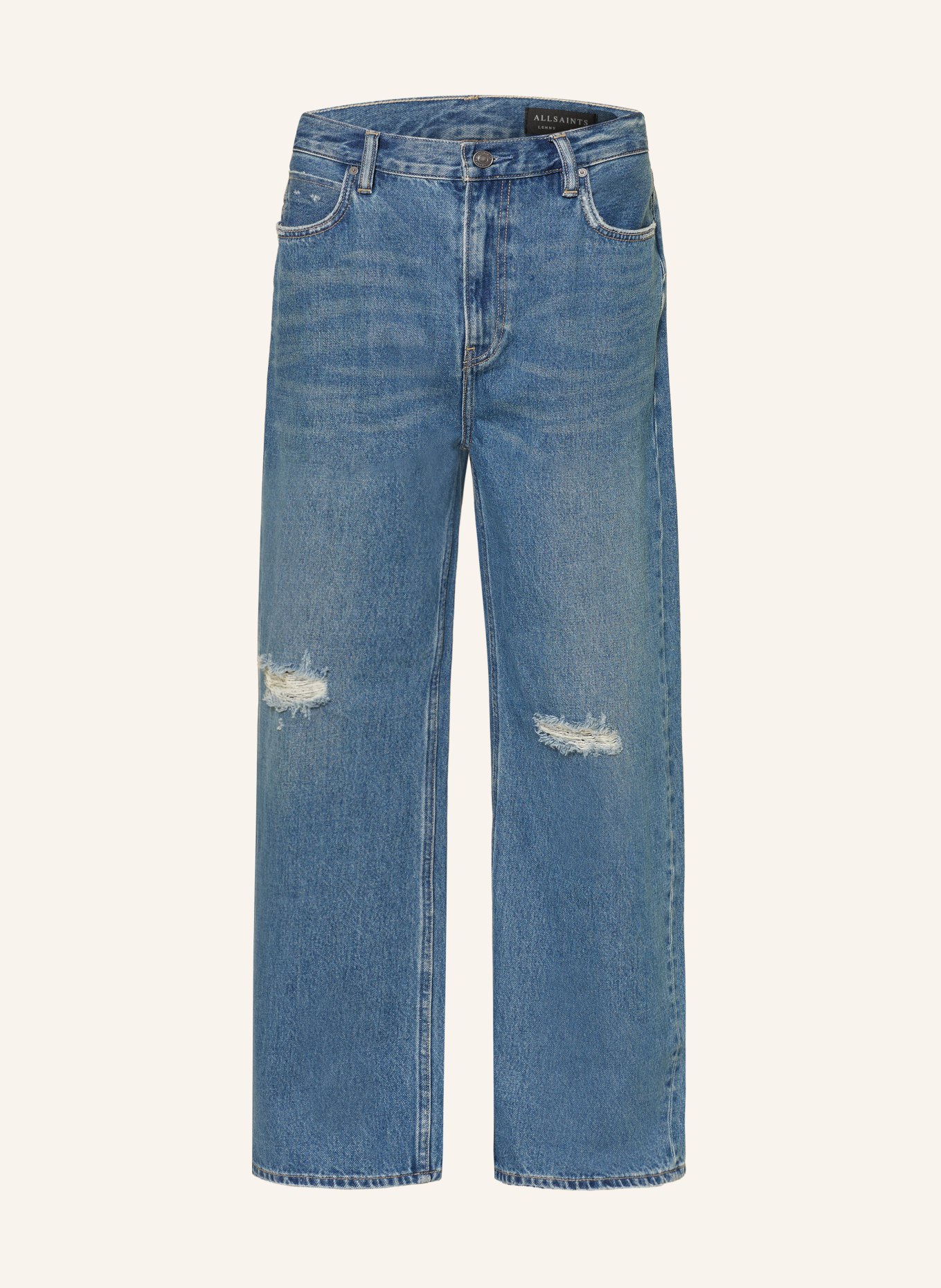 ALLSAINTS Destroyed jeans LENNY Loose Fit: 10486 DESTROY MID INDIGO