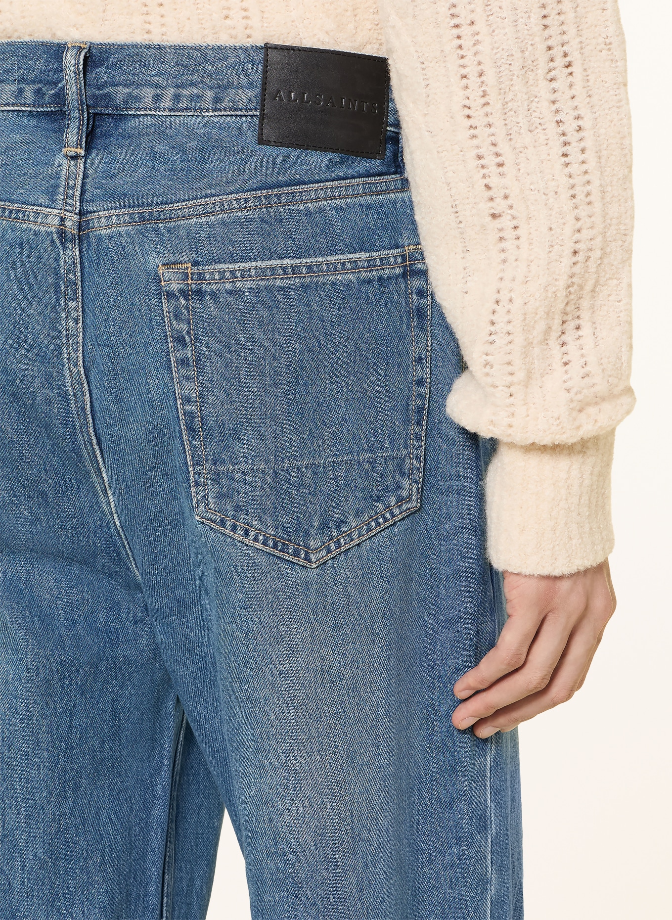 ALLSAINTS Destroyed jeans LENNY Loose Fit: 10486 DESTROY MID INDIGO