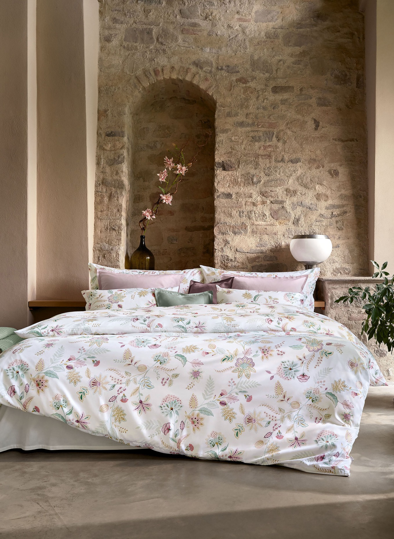 SCHLOSSBERG Poszewka na poduszkę IMA: BIAŁY / BLADORÓŻOWY / BEŻOWY