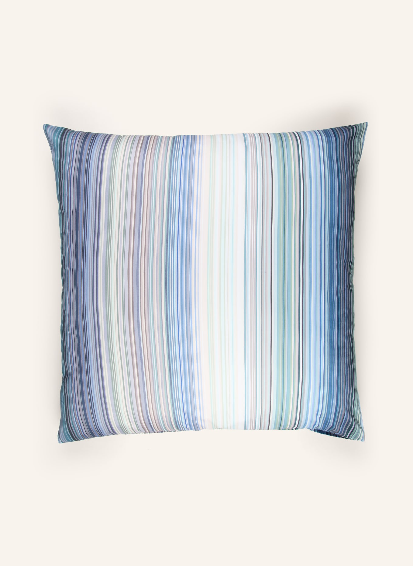 SCHLOSSBERG Housse de coussin LORIS: BEIGE / VERT / BLEU FONCÉ