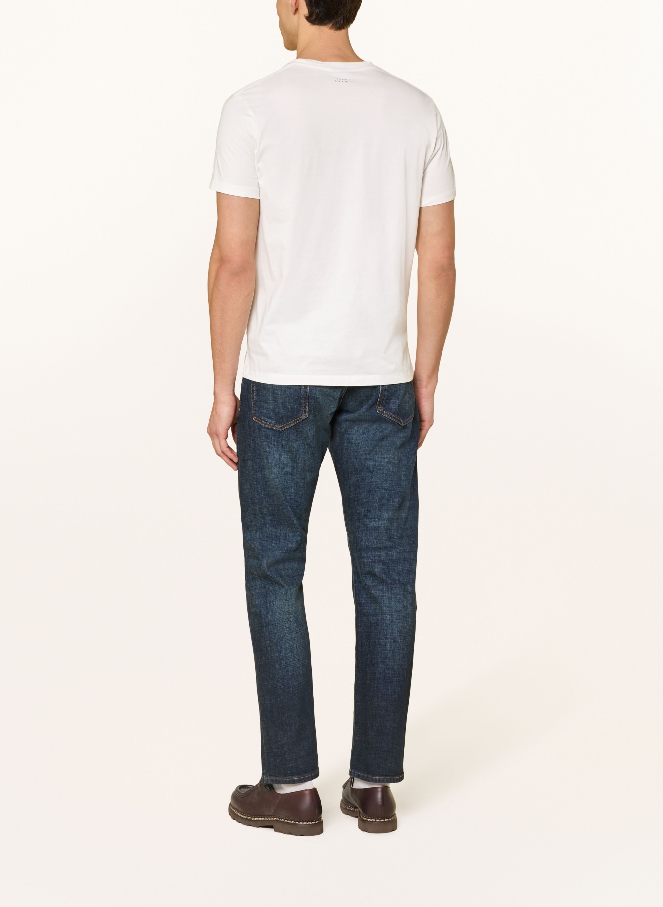 Luis Trenker T-Shirt LUCOMIC: CREME / ROT / SCHWARZ