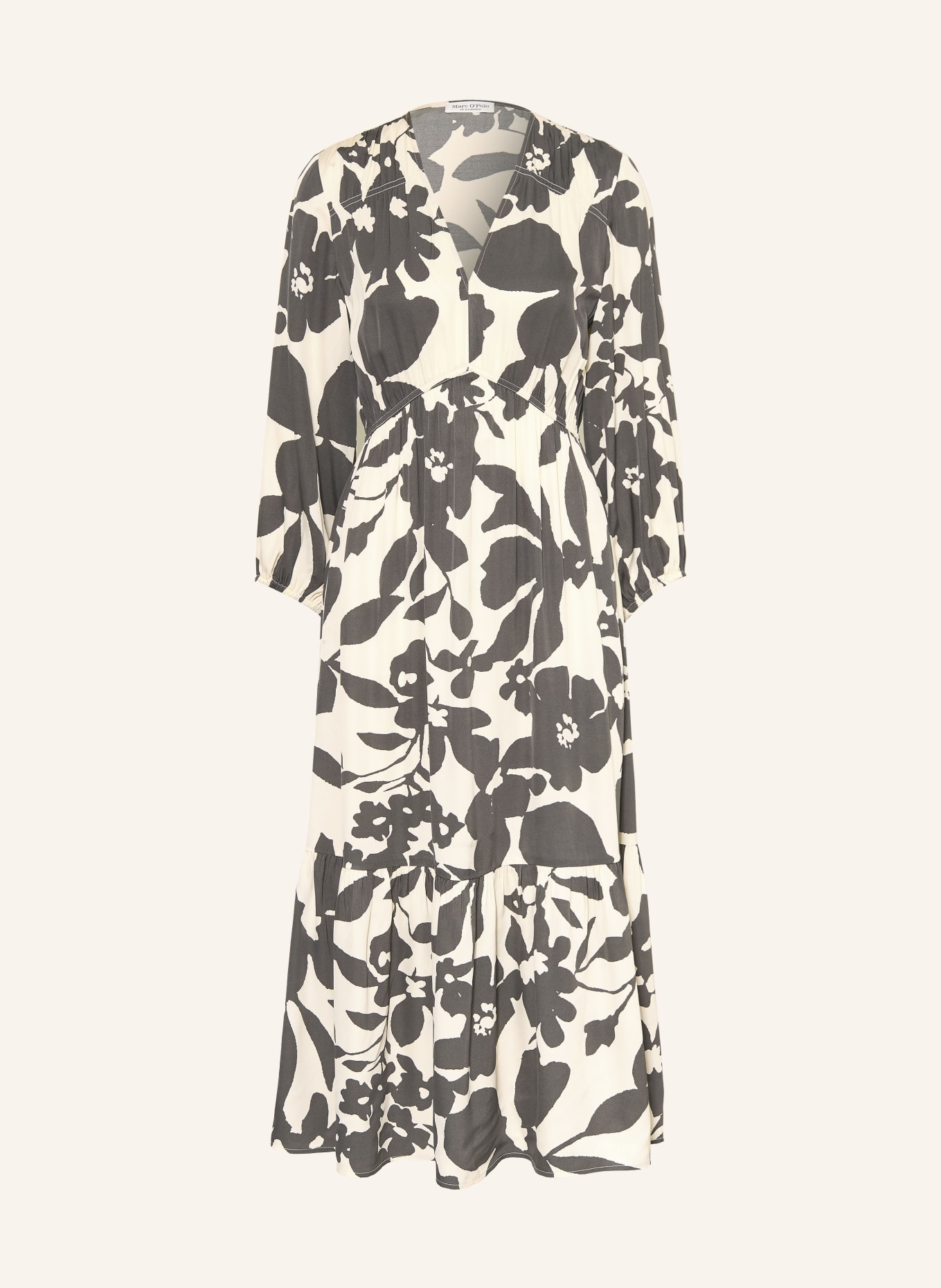 Marc O'Polo Kleid: DUNKELGRAU / CREME