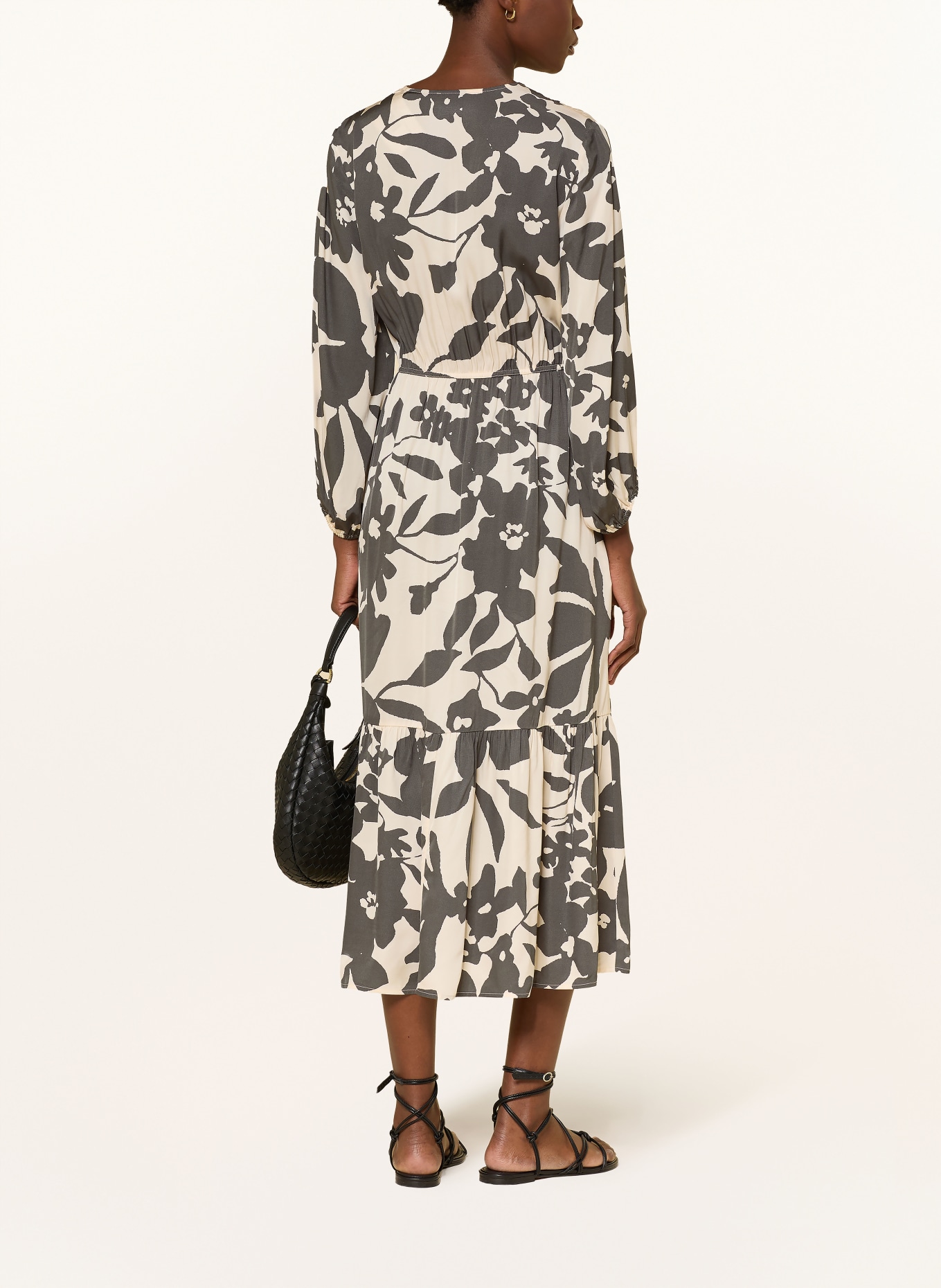 Marc O'Polo Kleid: DUNKELGRAU / CREME