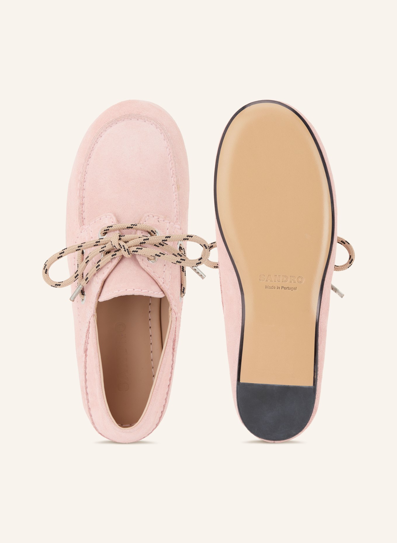 SANDRO Bootsschuhe: HELLROSA / SILBER