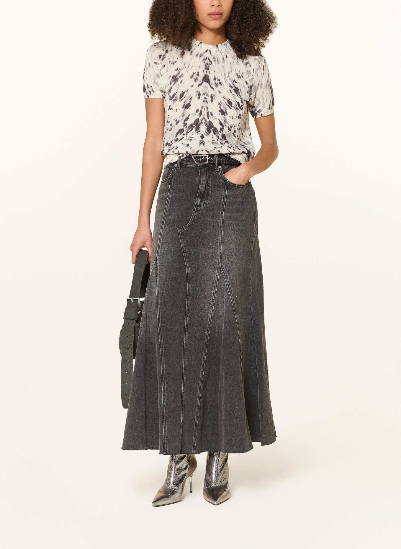 ALLSAINTS Cardigan ANOUK: ÉCRU / NOIR