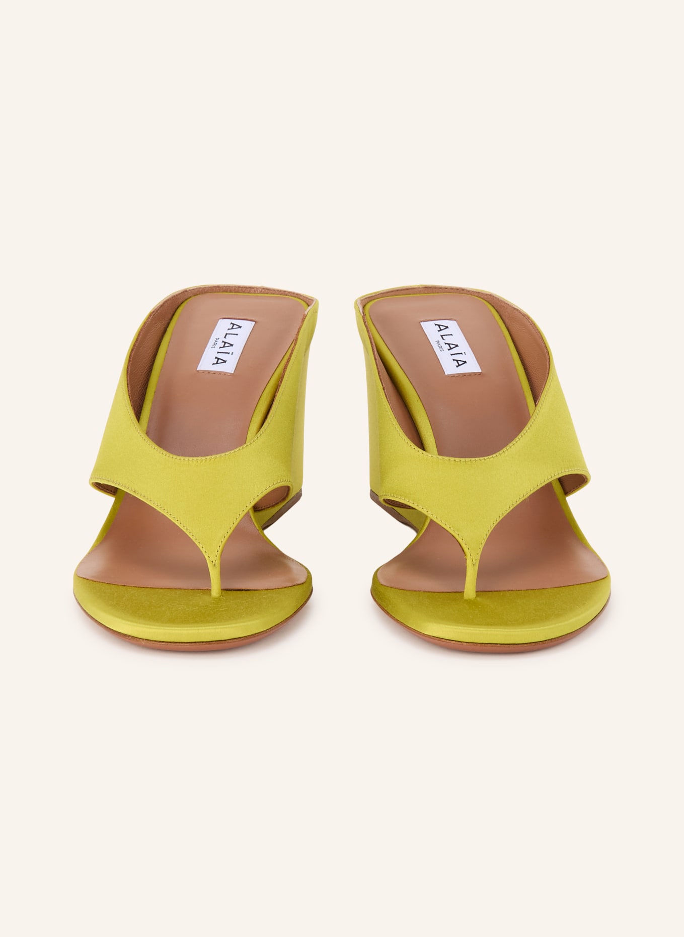 ALAÏA Sleehakken: GEEL