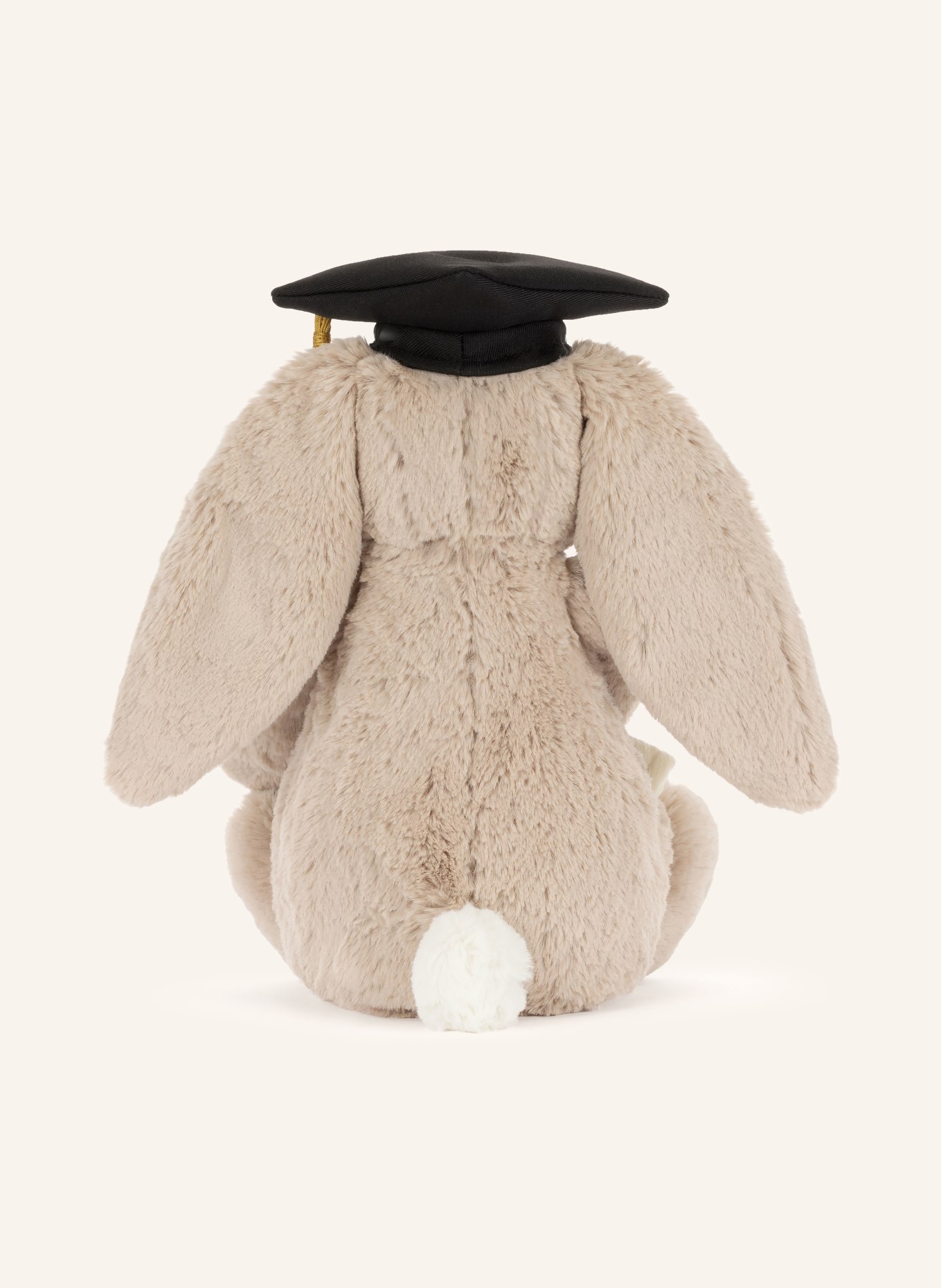 Jellycat Plyšová hračka BASHFUL BUNNY GRADUATION: BÉŽOVÁ / ČERNÁ