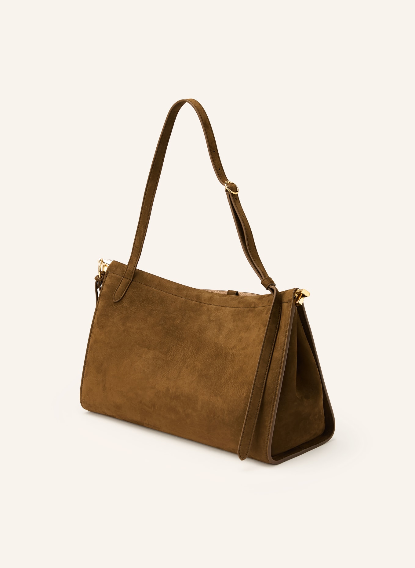 ALAÏA Handtas LE CLICK POCKET 35: BRUIN / GOUD