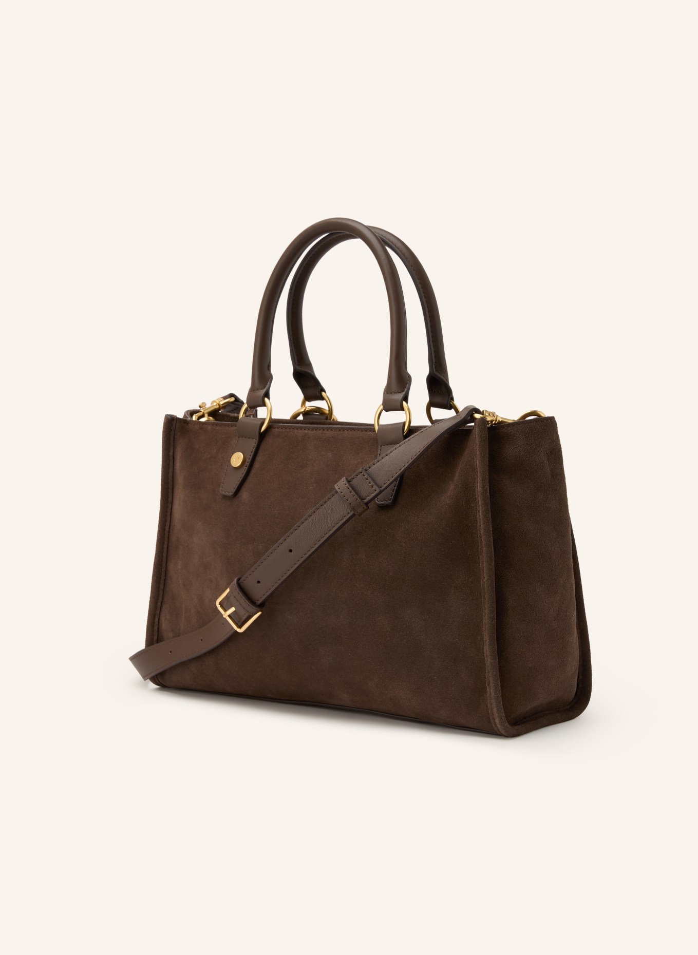 Marc O'Polo boodschappentas: MARRON FONCÉ / GOUD