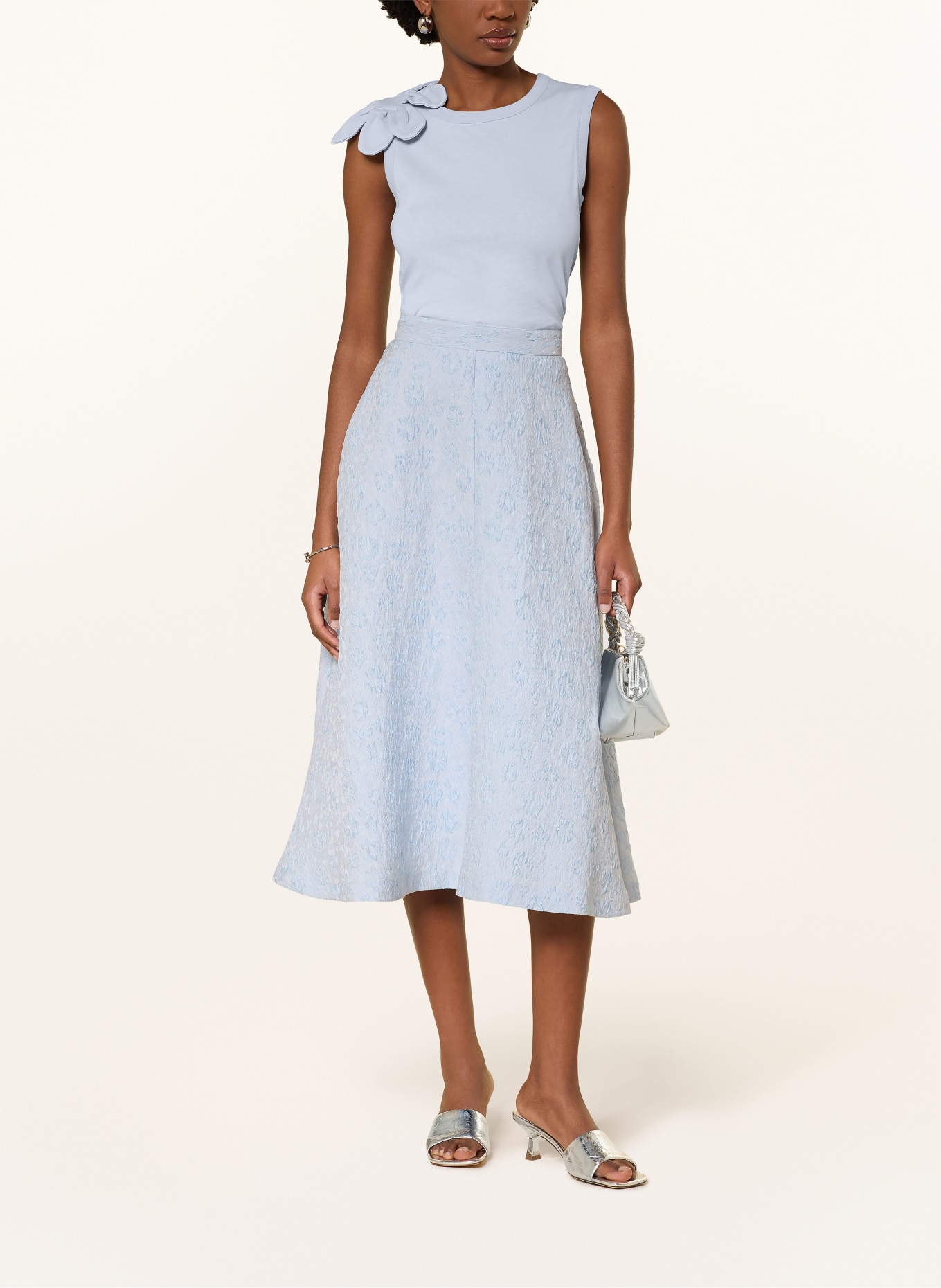 BAUM UND PFERDGARTEN Jacquard-Rock SAYA: HELLBLAU