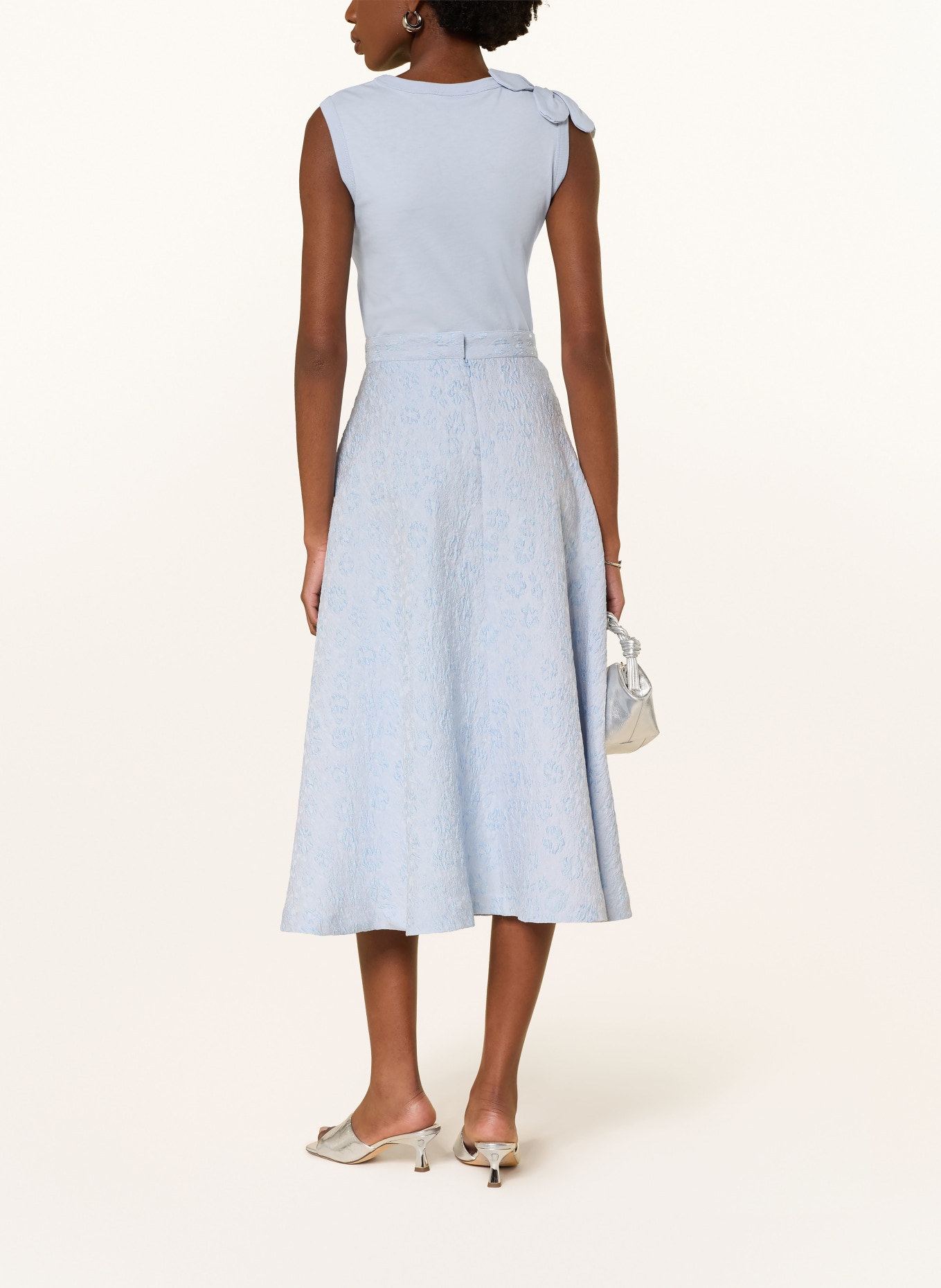 BAUM UND PFERDGARTEN Jacquard-Rock SAYA: HELLBLAU