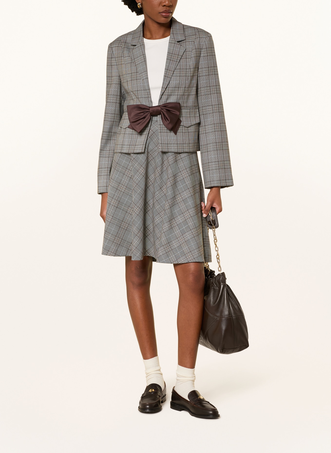 BAUM UND PFERDGARTEN BENNI Blazer: GRAY / DARK BROWN / BLUE GRAY