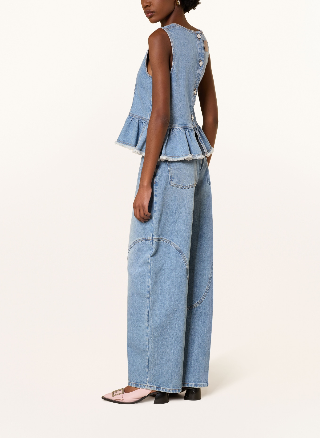 BAUM UND PFERDGARTEN Barrel Jeans NAPOLEN: C7585 Forever Blue Deni