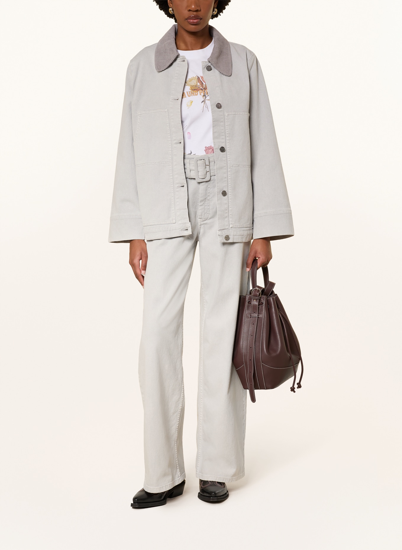 BAUM UND PFERDGARTEN Jeansjacke JEEVONA: BLAUGRAU / GRAU