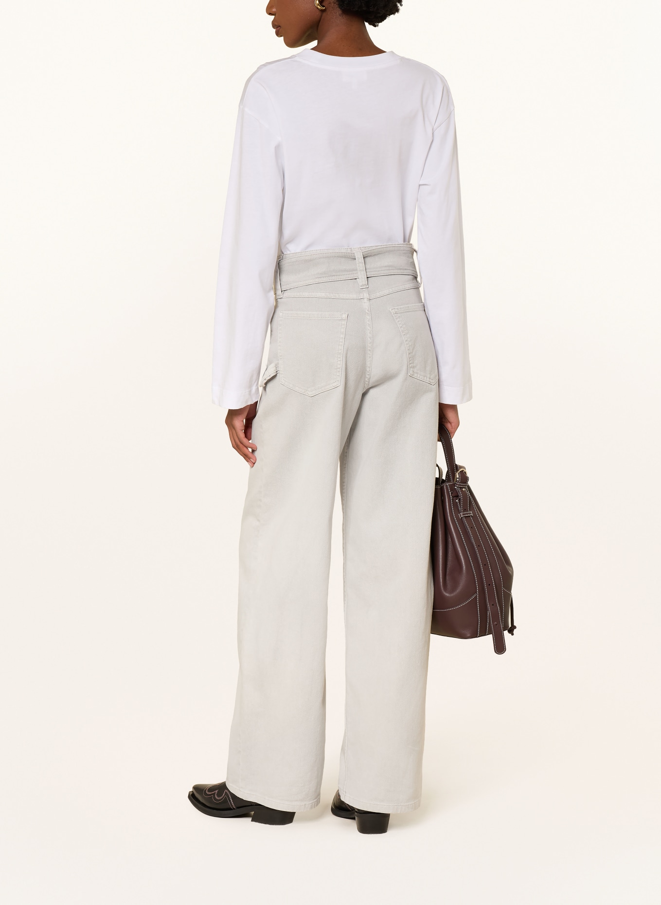 BAUM UND PFERDGARTEN Wide Leg Jeans NADJA: C9160 OPAL GRAY