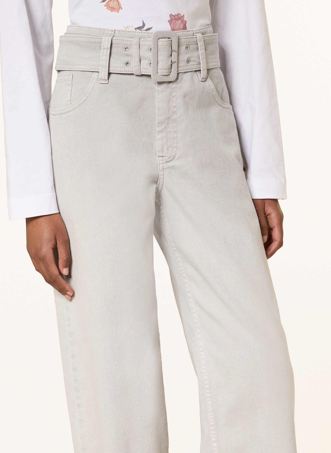 BAUM UND PFERDGARTEN Wide Leg Jeans NADJA: C9160 OPAL GRAY