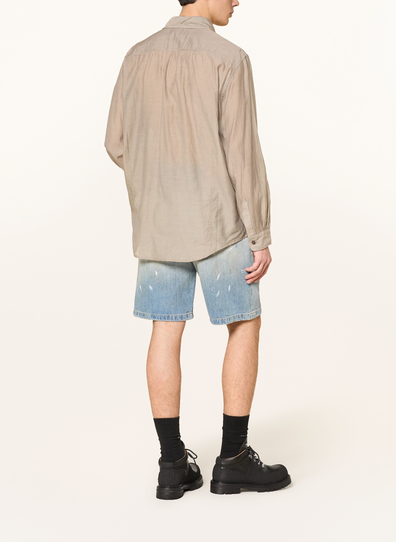 OUR LEGACY Overhemd PLOUGH Comfort Fit: BRUIN / BEIGE