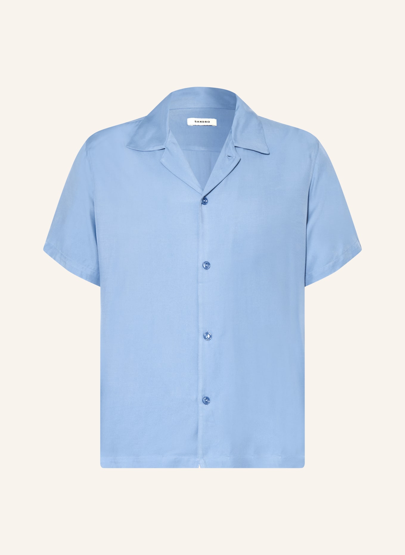 SANDRO Resorthemd Regular Fit: HELLBLAU