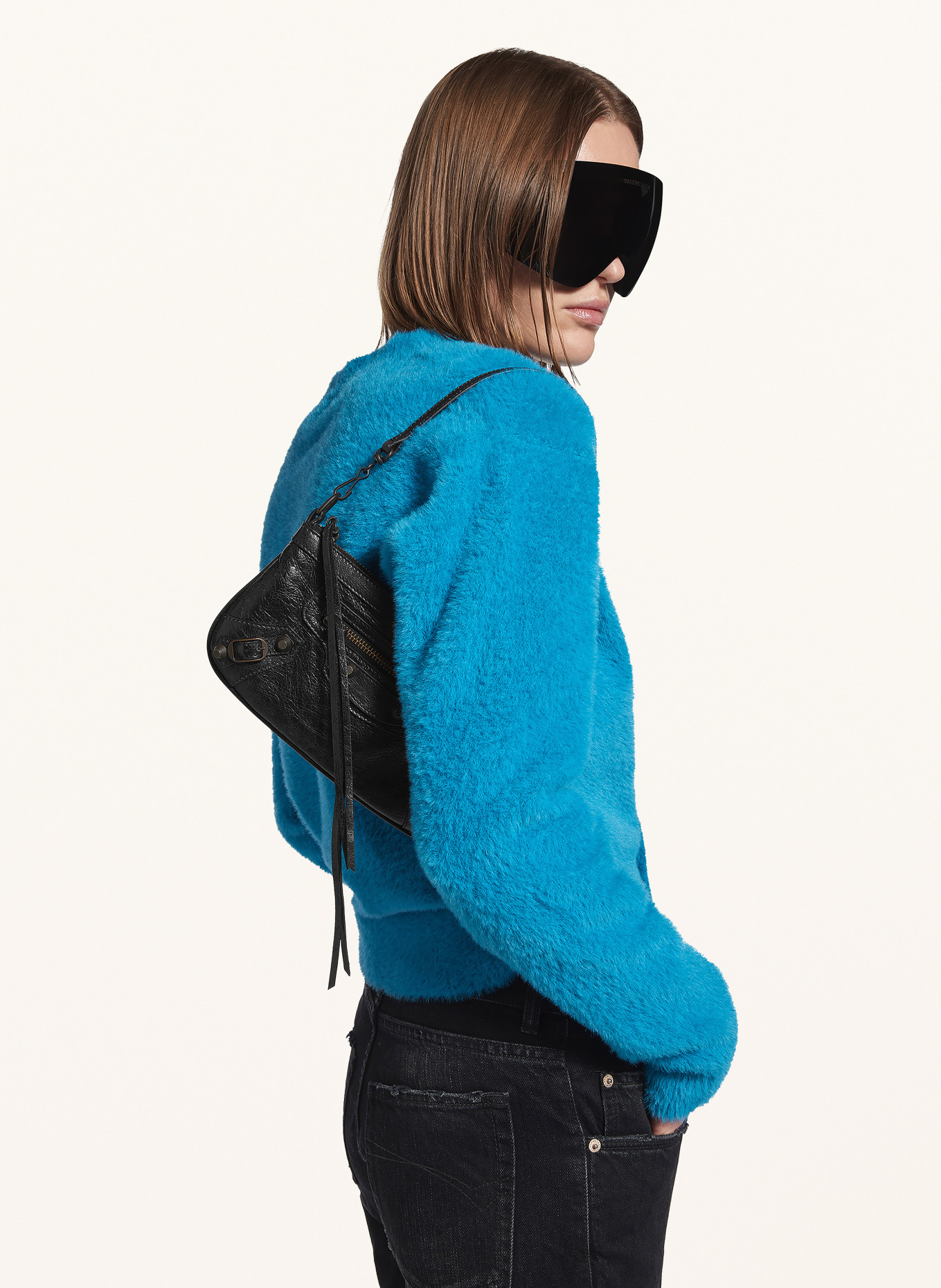 BALENCIAGA Umhängetasche LE CITY POCHETTE: SCHWARZ