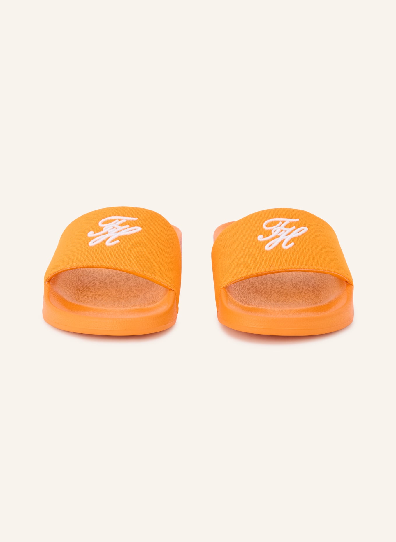 TOMMY HILFIGER slippers: ORANJE / WIT