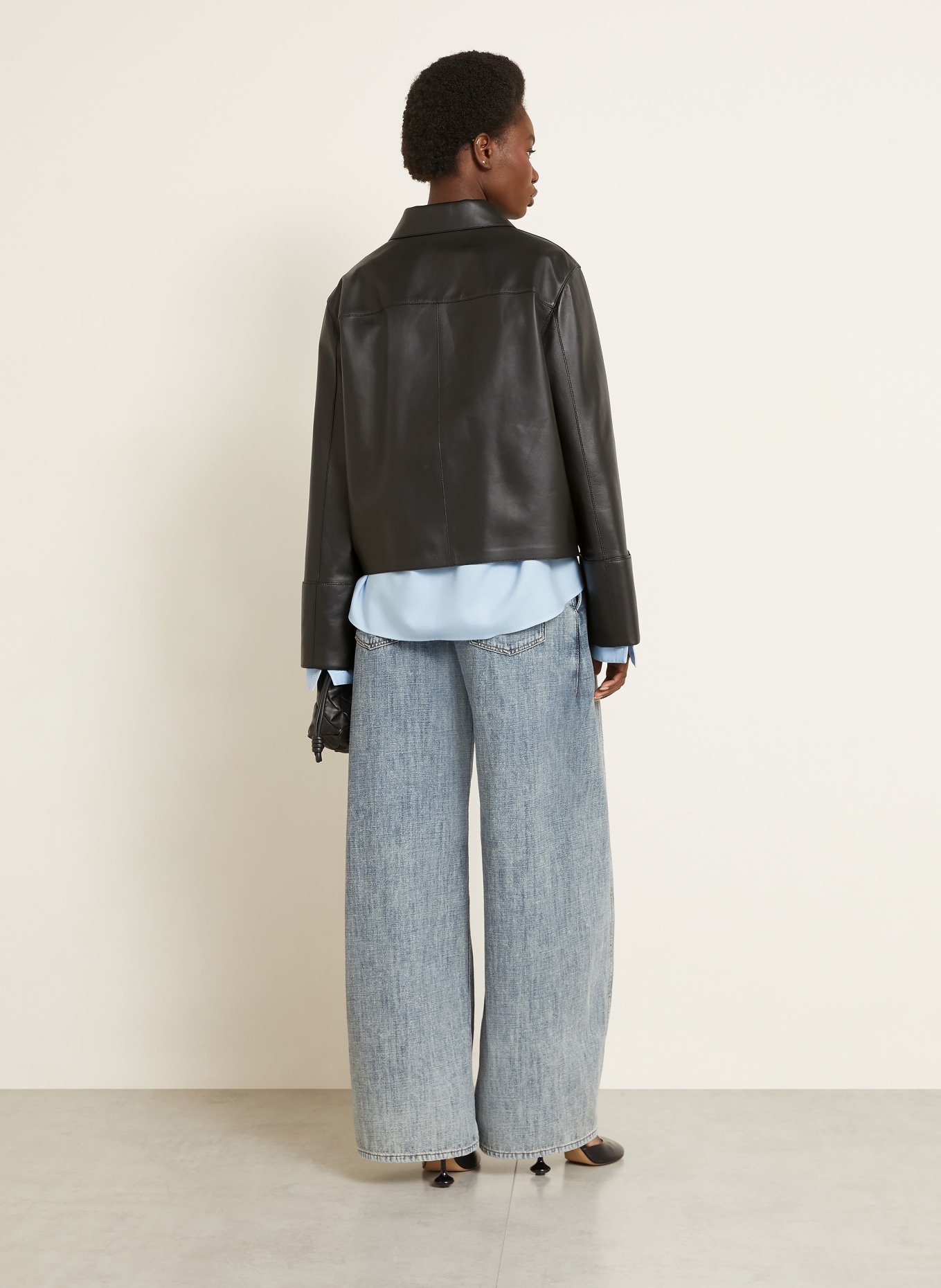 LOEWE Lederjacke: SCHWARZ