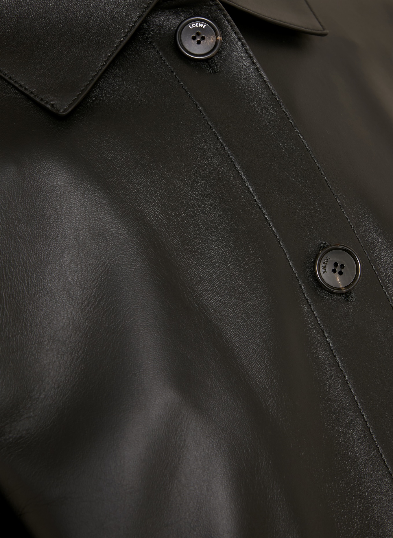 LOEWE Lederjacke: SCHWARZ