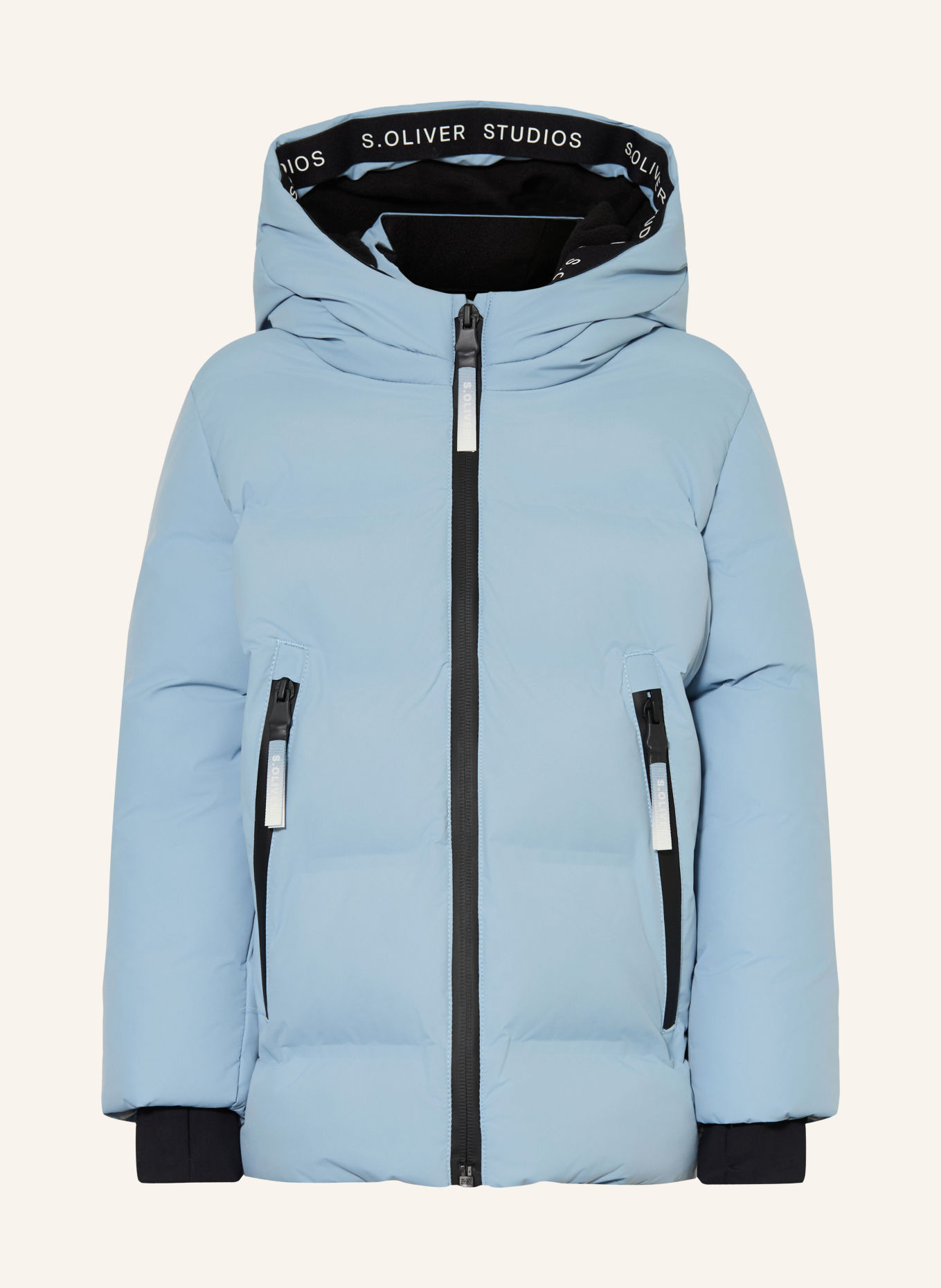 s.Oliver RED gewatteerd jack: LICHTBLAUW / DONKERBLAUW