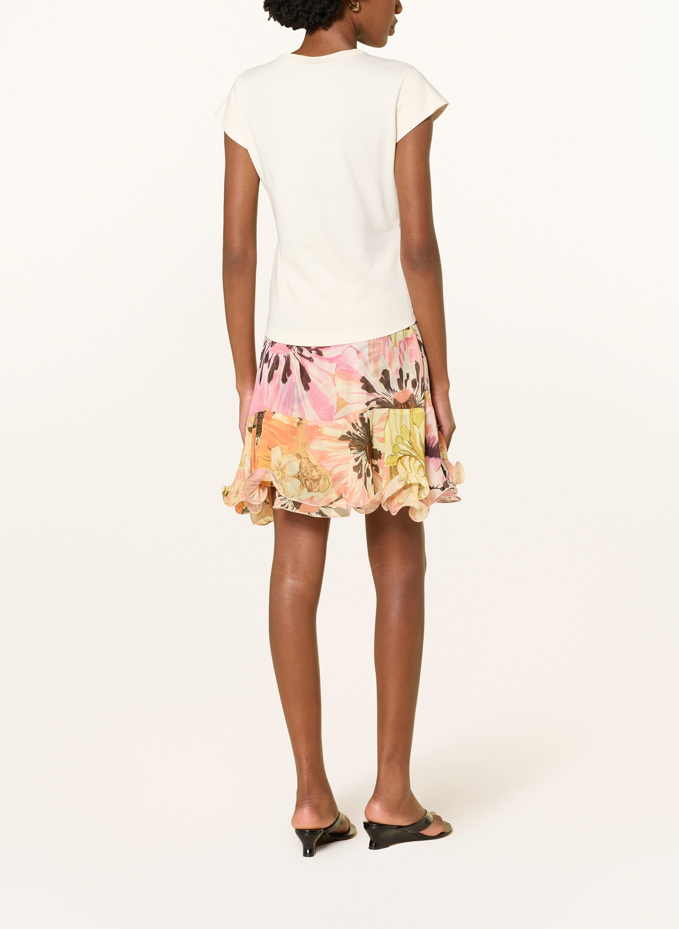 DOROTHEE SCHUMACHER T-Shirt ALL TIME FAVORITES: ROSA / CREME / DUNKELROT