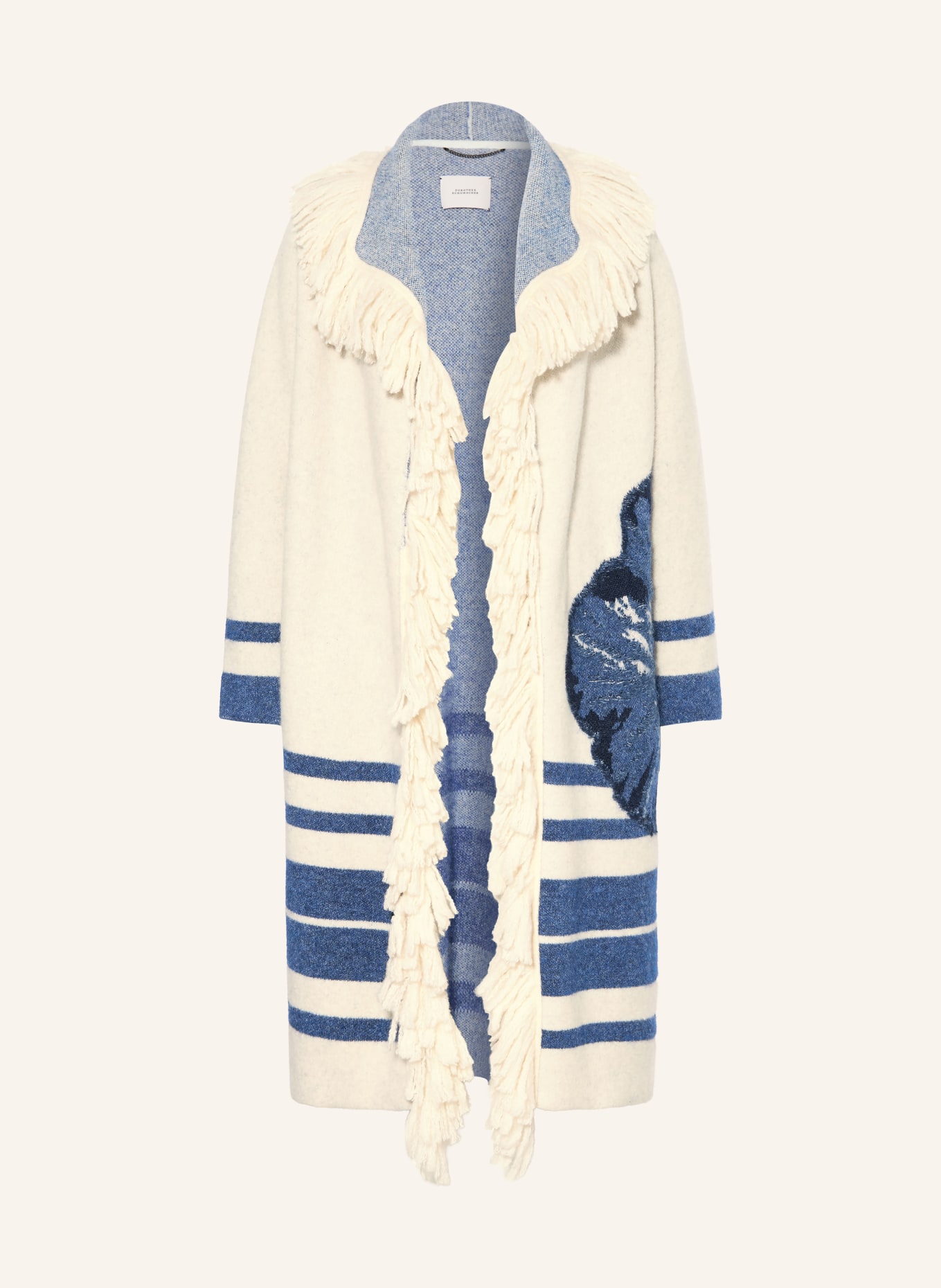 DOROTHEE SCHUMACHER Gebreide hoes POPPY GARDEN: CRÈME / BLAUW