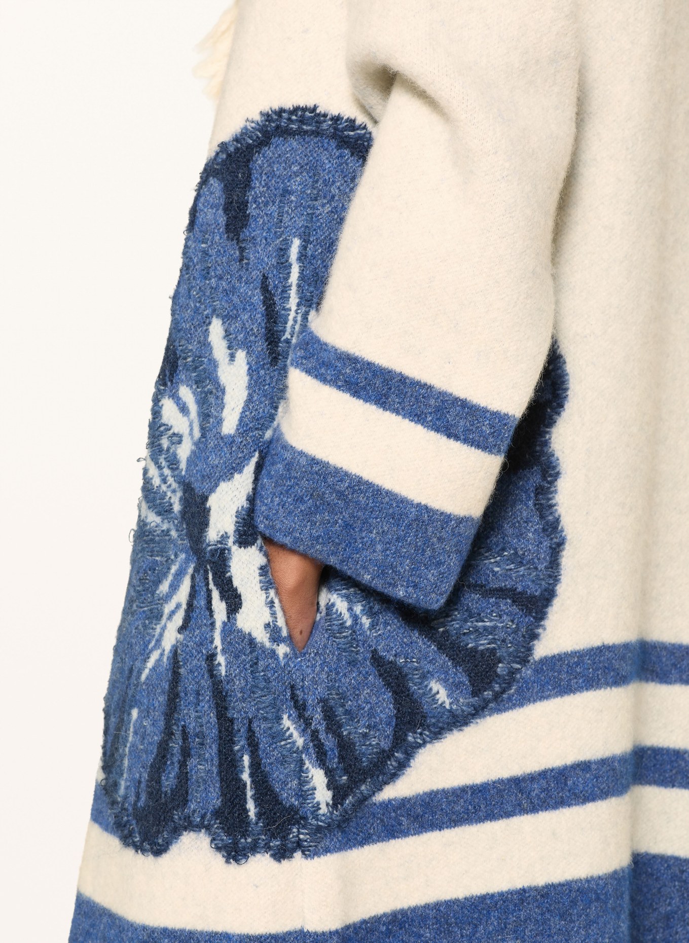 DOROTHEE SCHUMACHER Gebreide hoes POPPY GARDEN: CRÈME / BLAUW