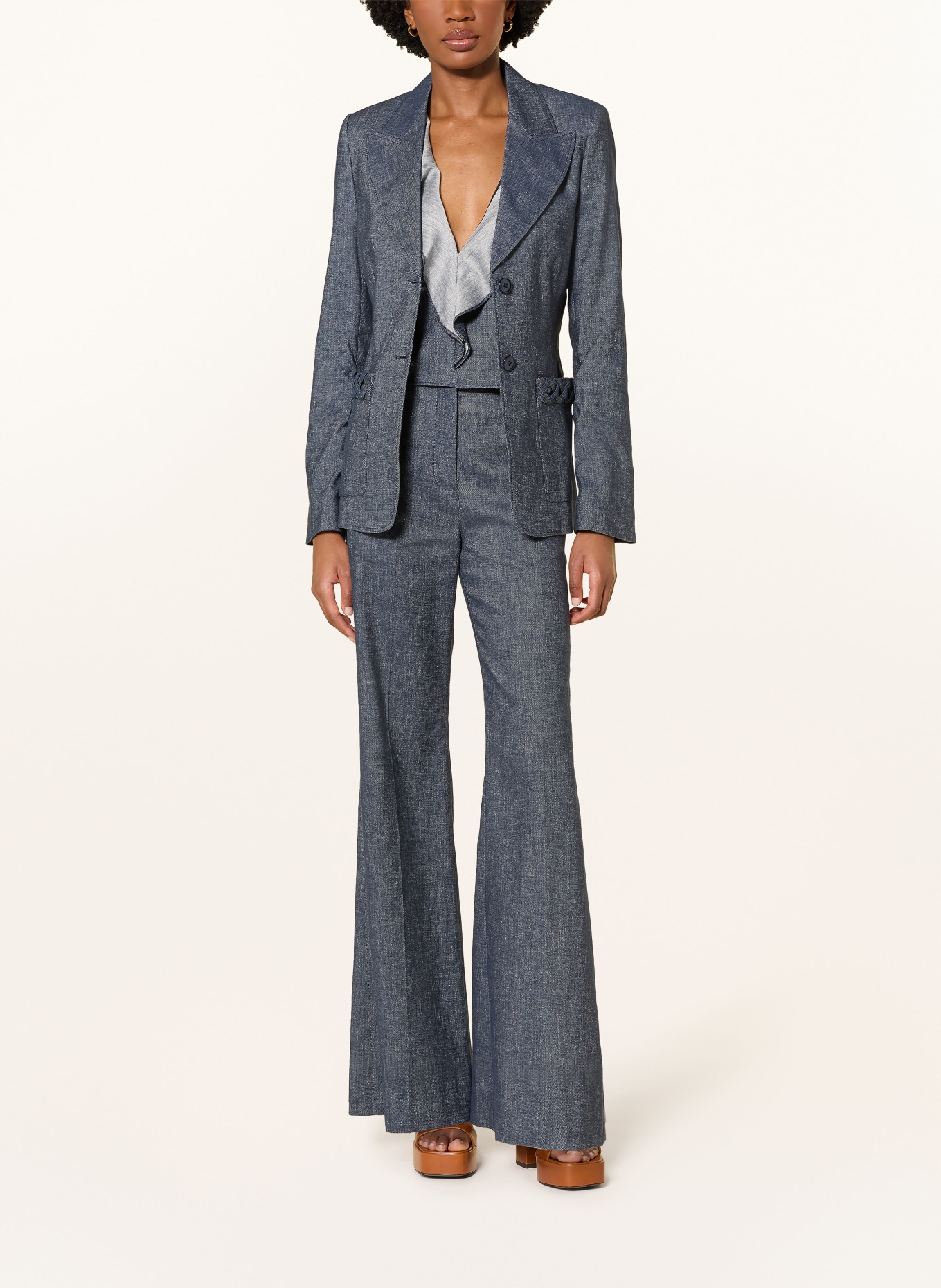 DOROTHEE SCHUMACHER Blazer FLUID DENIM in Jeansoptik: BLAU