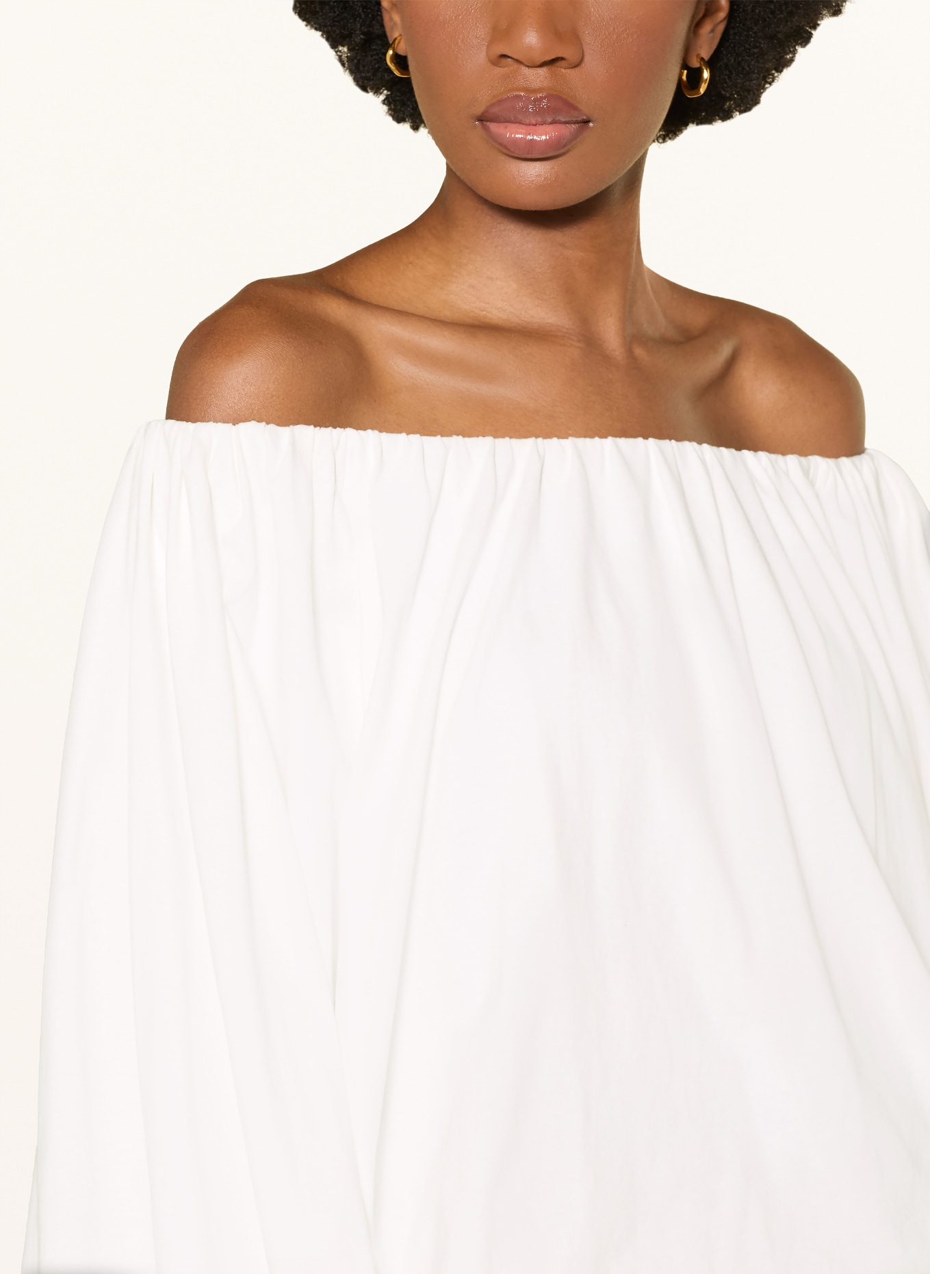 DOROTHEE SCHUMACHER Off-Shoulder-Shirt SOFT VOLUME: WEISS