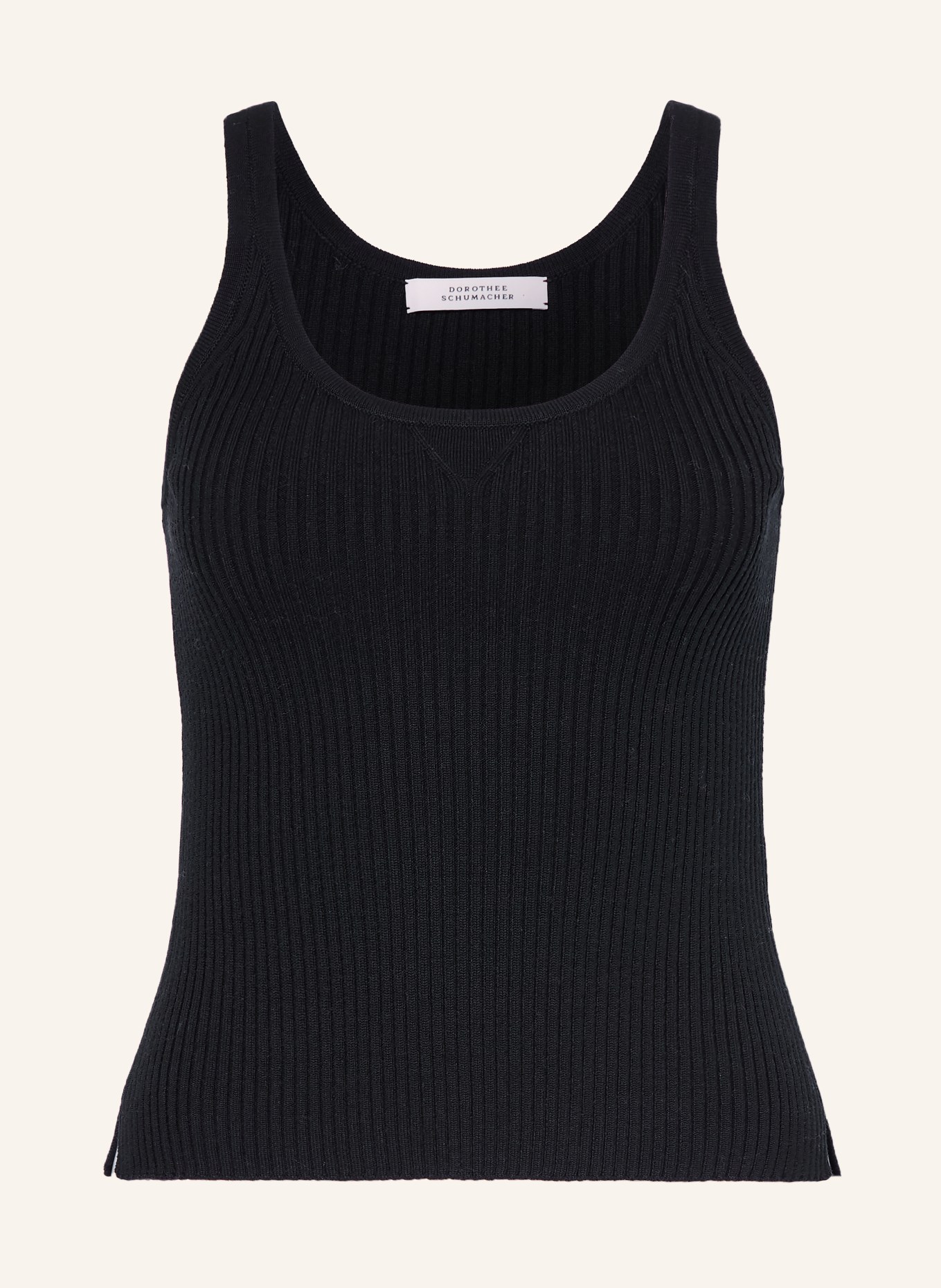 DOROTHEE SCHUMACHER Gebreide top BOHEMIAN LACE: DONKERBLAUW