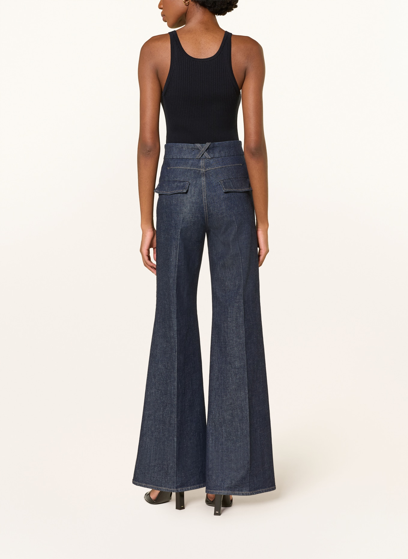 DOROTHEE SCHUMACHER Gebreide top BOHEMIAN LACE: DONKERBLAUW