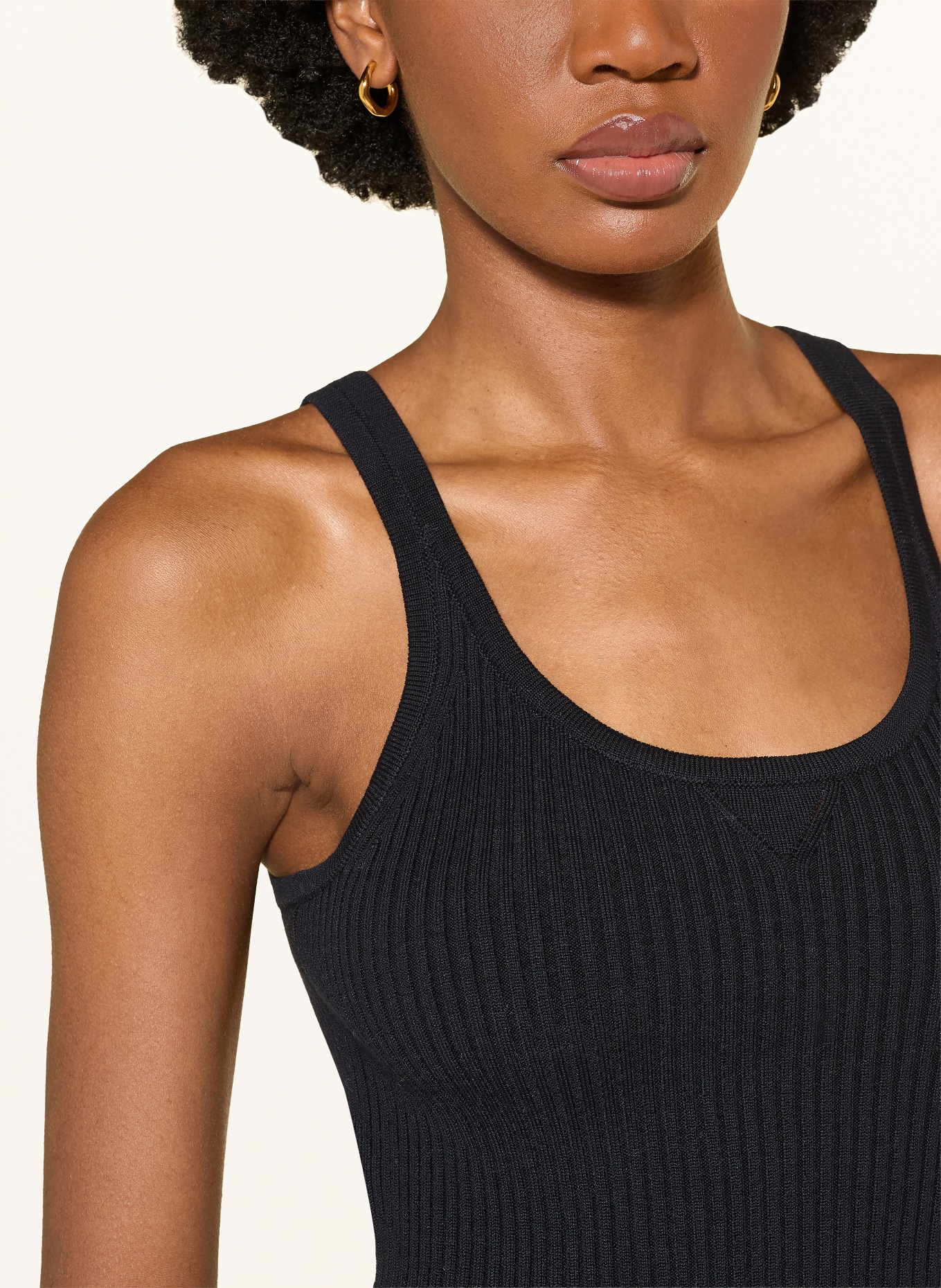 DOROTHEE SCHUMACHER Gebreide top BOHEMIAN LACE: DONKERBLAUW