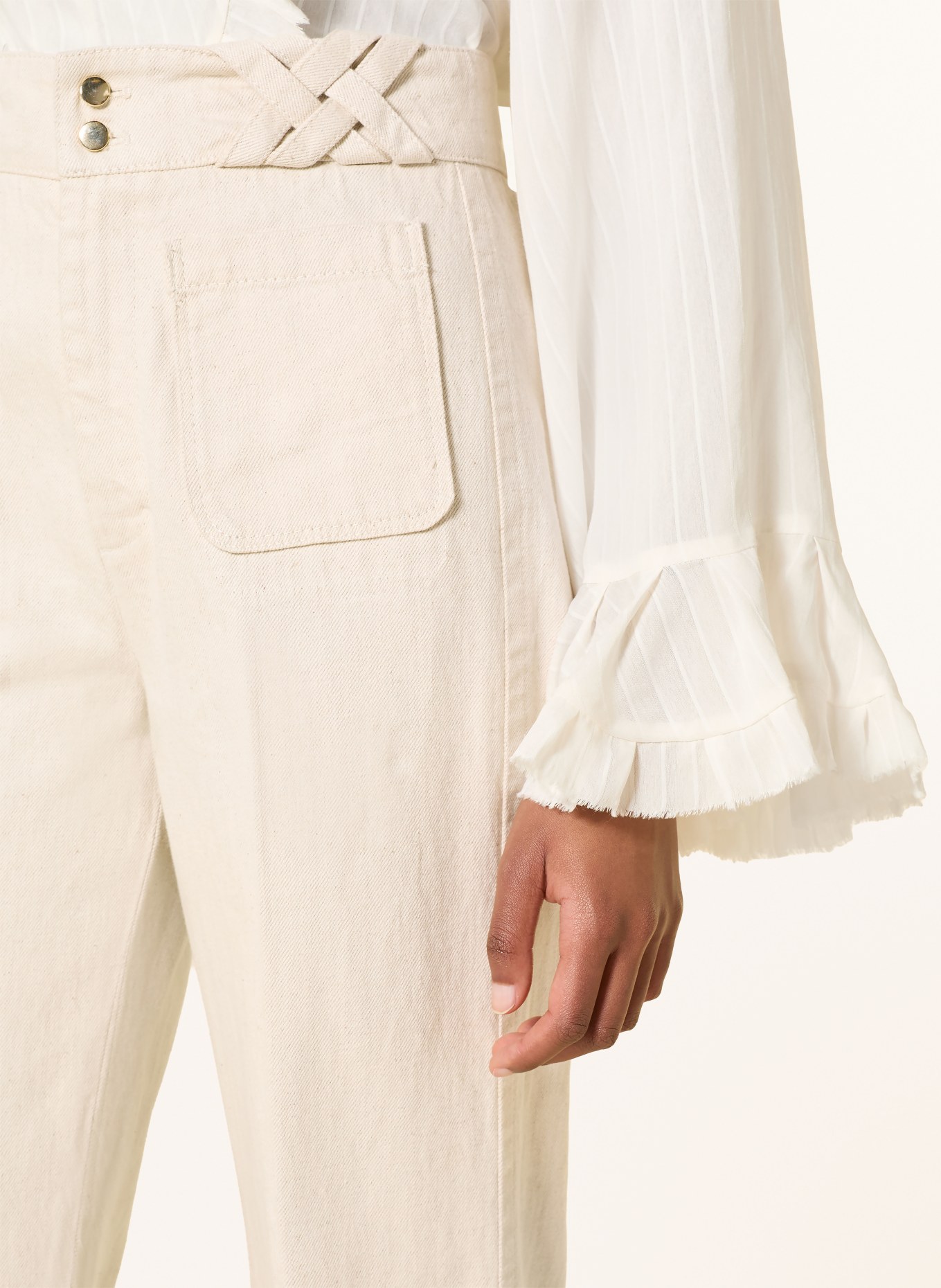 DOROTHEE SCHUMACHER Flared Jeans SUMMER OF LOVE: 171 champagner