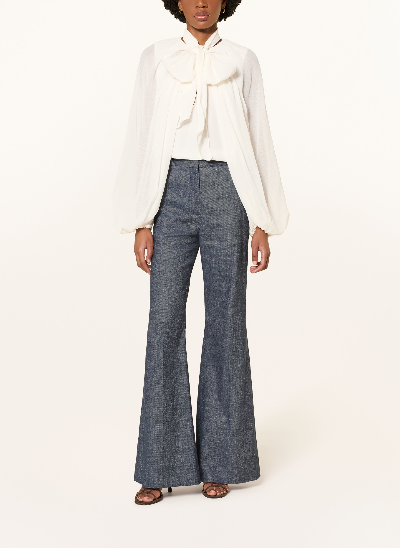 DOROTHEE SCHUMACHER Blusenshirt DREAMFUL VOLUMES mit abnehmbarer Schluppe: CREME
