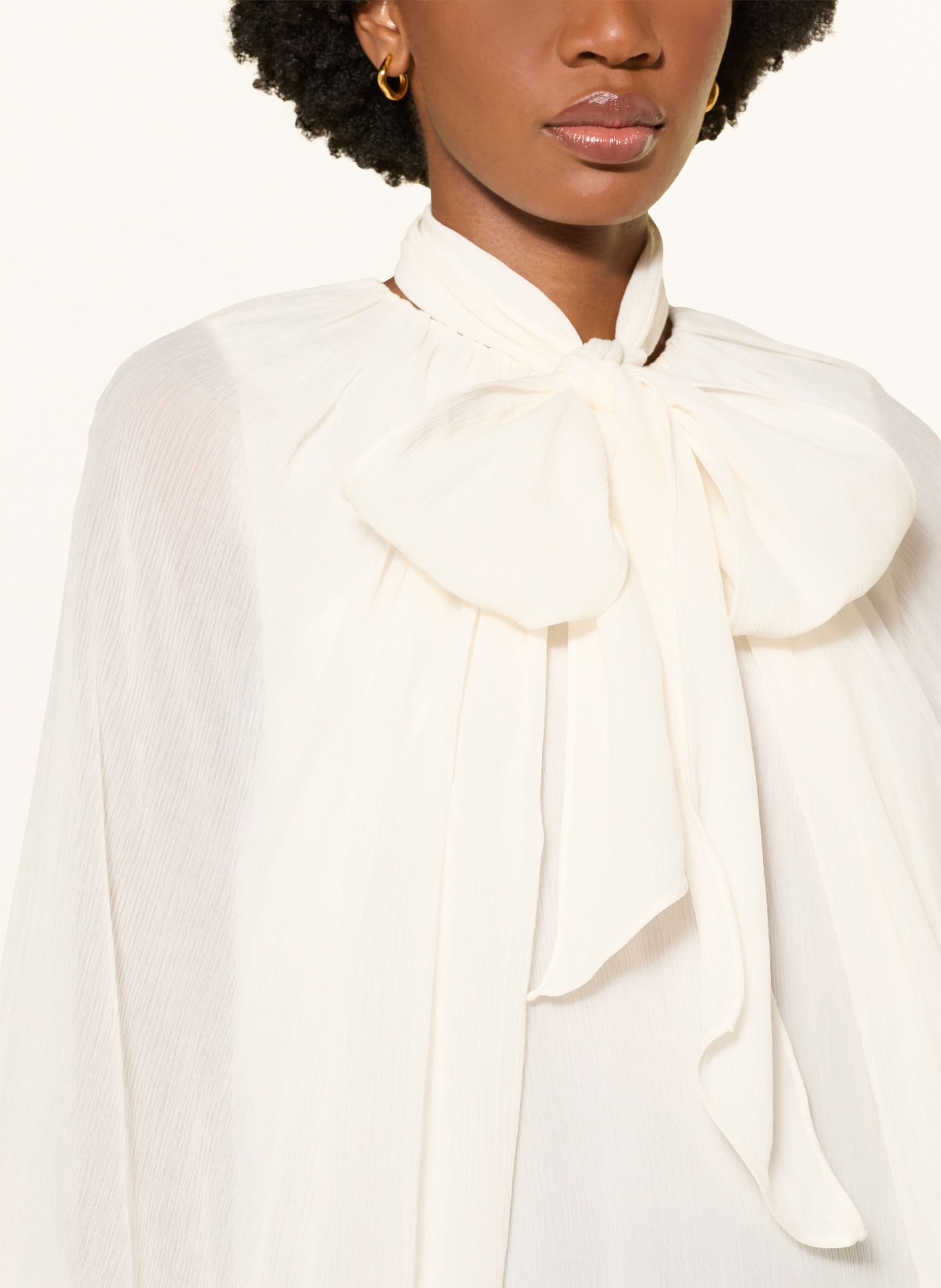 DOROTHEE SCHUMACHER Blusenshirt DREAMFUL VOLUMES mit abnehmbarer Schluppe: CREME