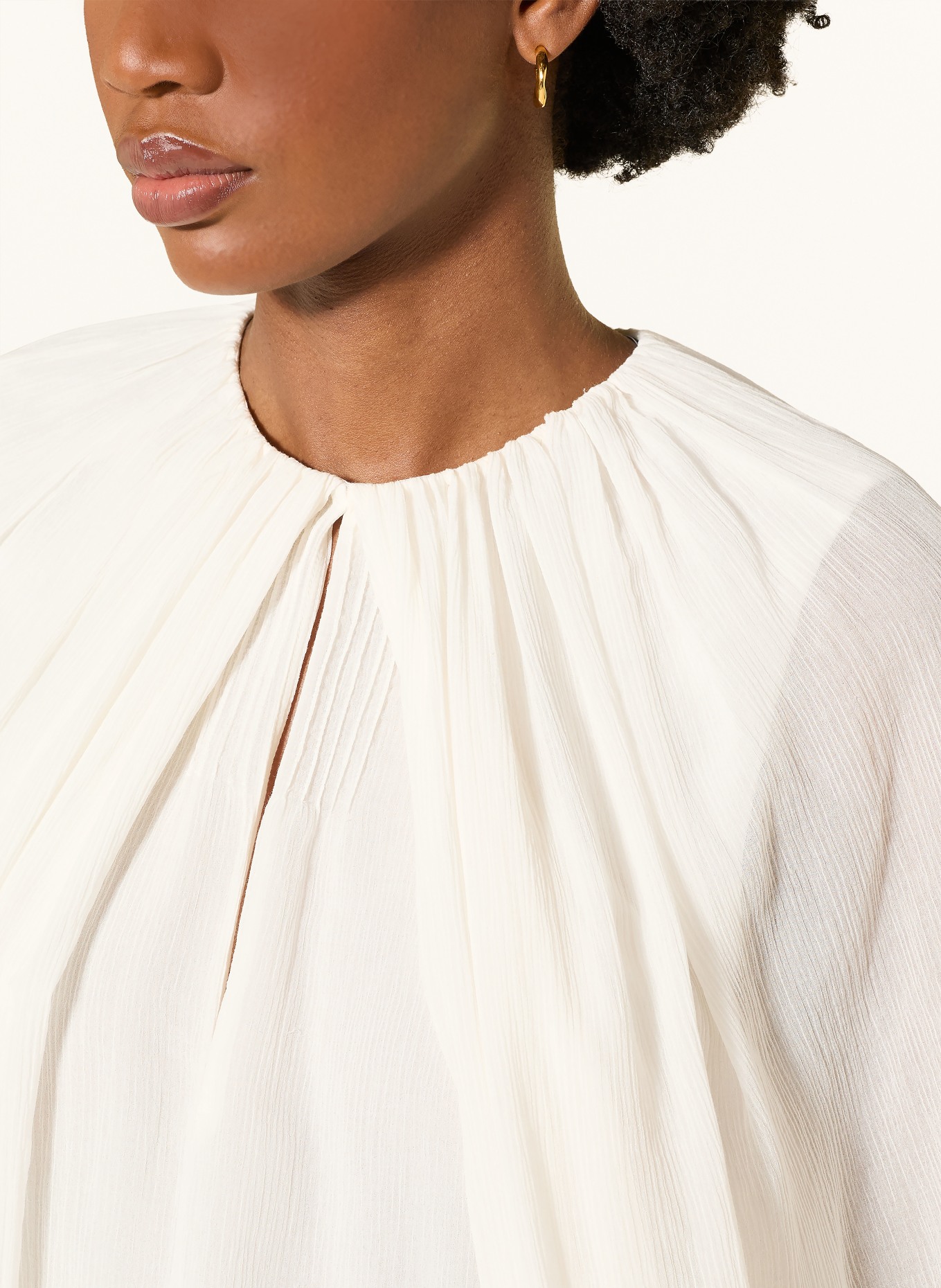 DOROTHEE SCHUMACHER Blusenshirt DREAMFUL VOLUMES mit abnehmbarer Schluppe: CREME