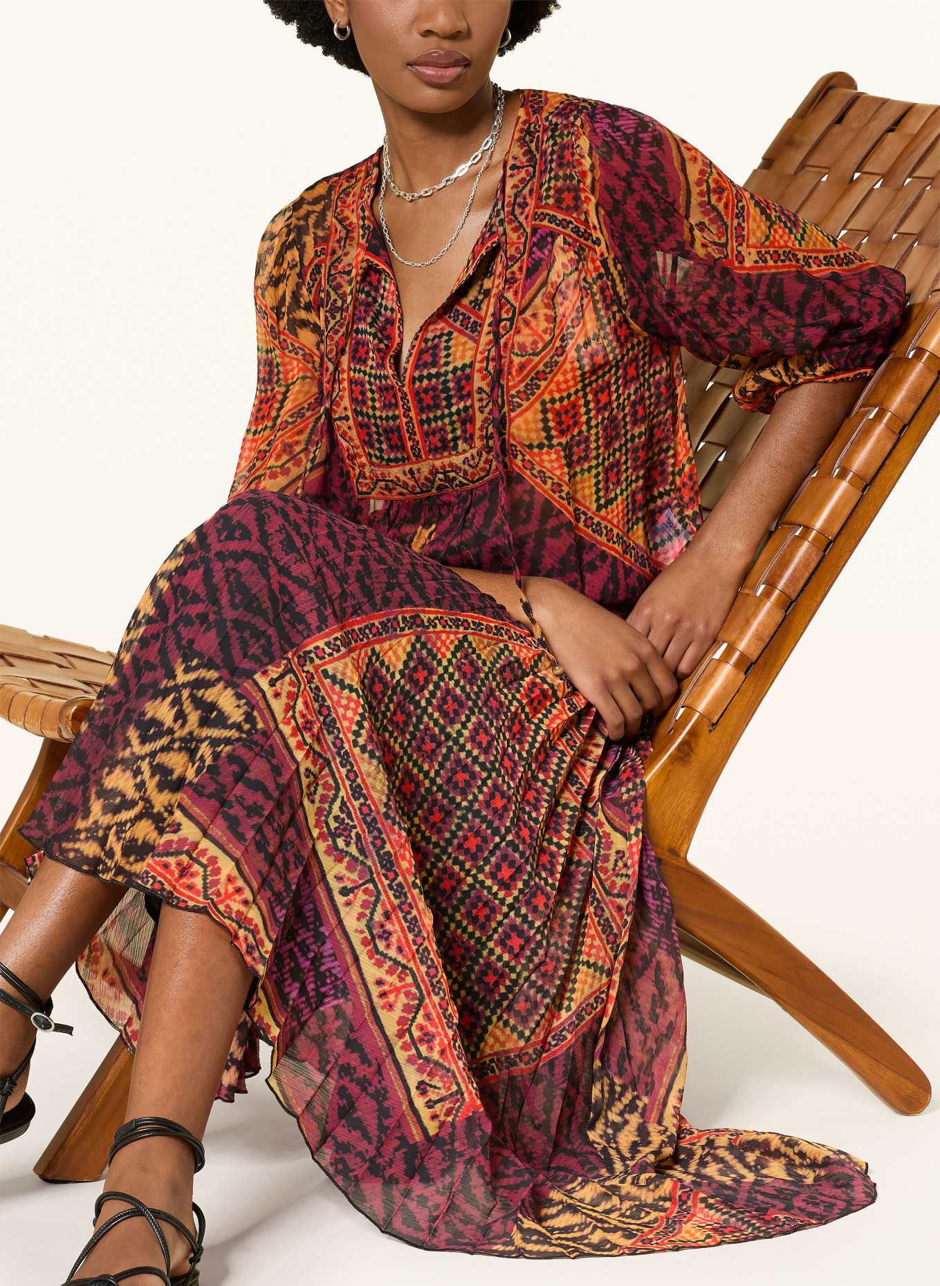 ba&sh Blusenshirt ODETTA: ROT / LILA / GELB