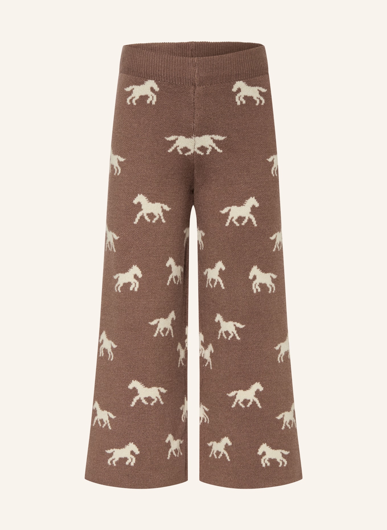 s.Oliver RED Strickhose: BRAUN / WEISS