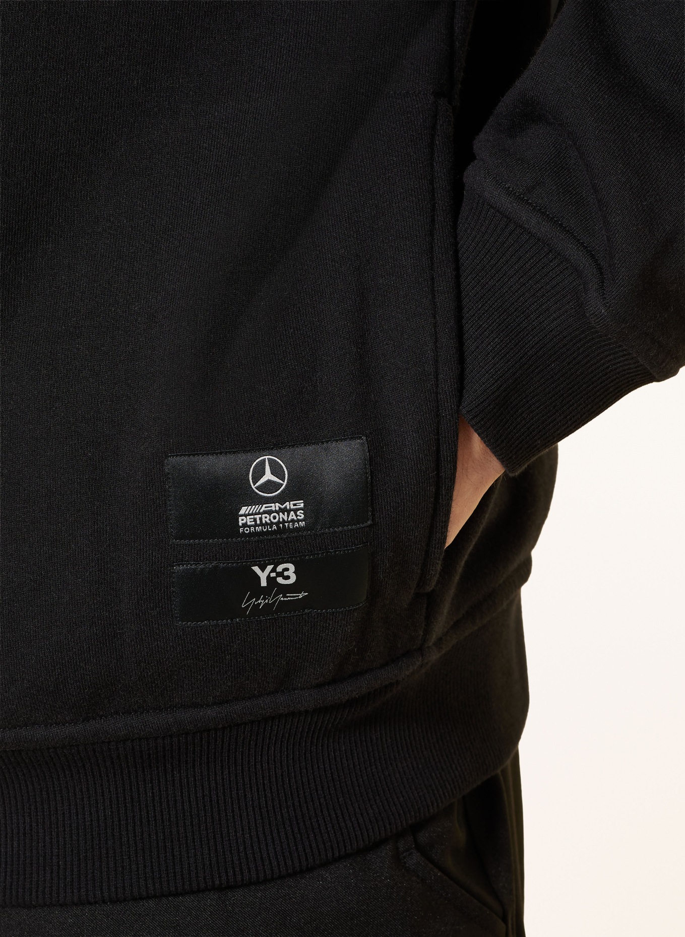 Y-3 MERCEDES - AMG PETRONAS FORMULA ONE TEAM Sweatshirt: BLACK / SILVER