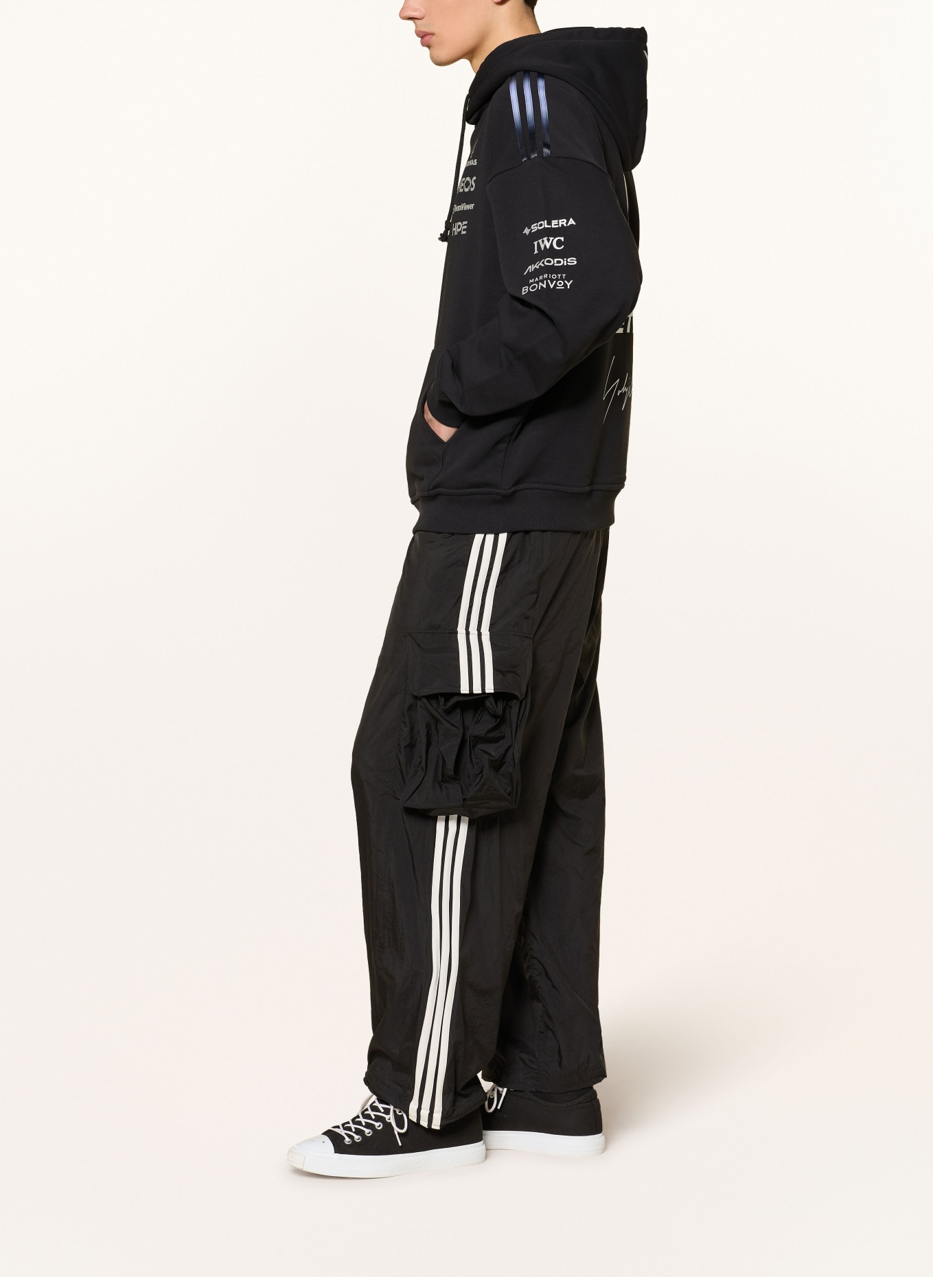 Y-3 MERCEDES - AMG PETRONAS FORMULA ONE TEAM hoodie: BLACK / SILVER