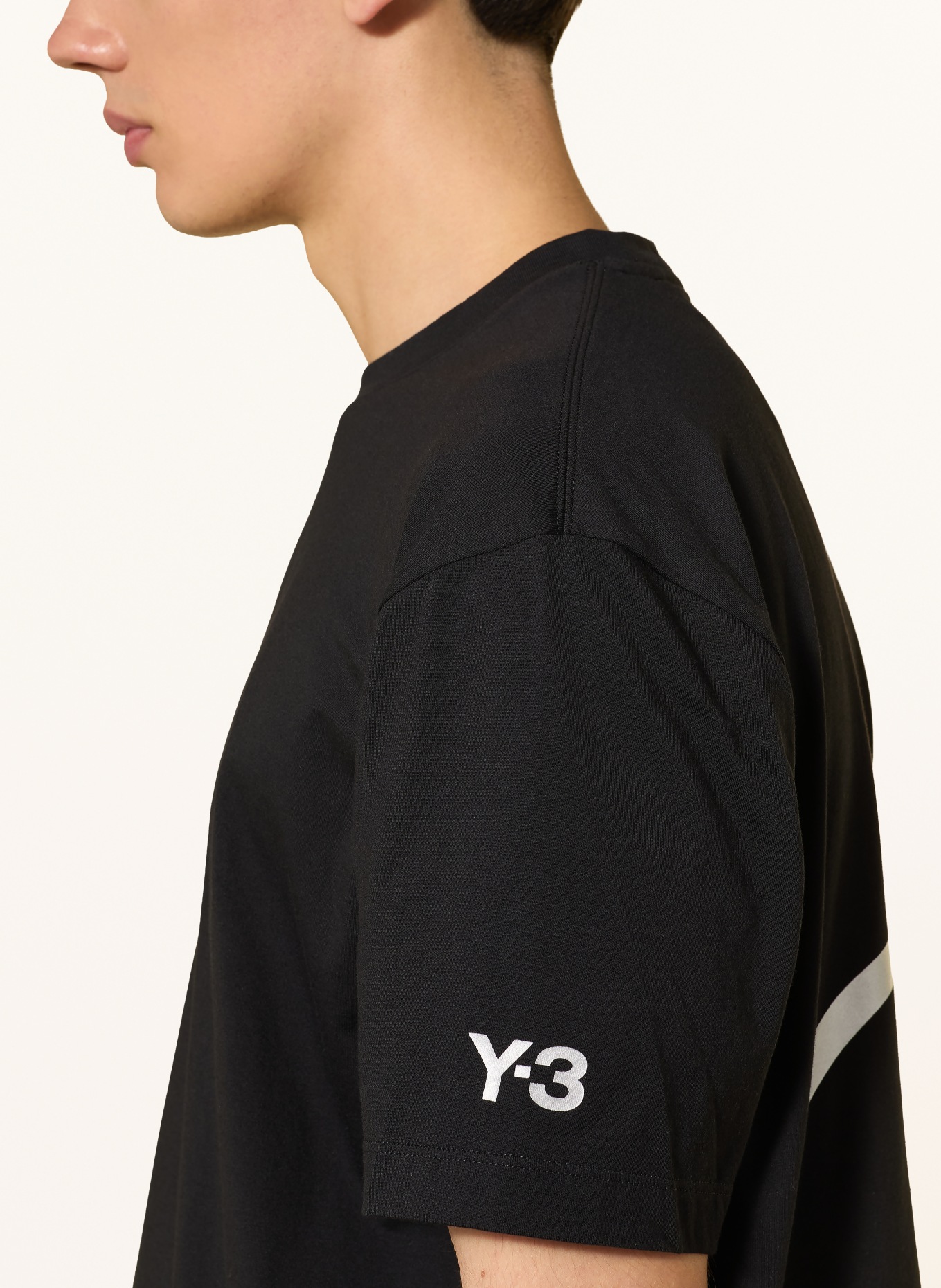 Y-3 T-Shirt MERCEDES AMG PETRONAS F1 STAR: SCHWARZ / SILBER