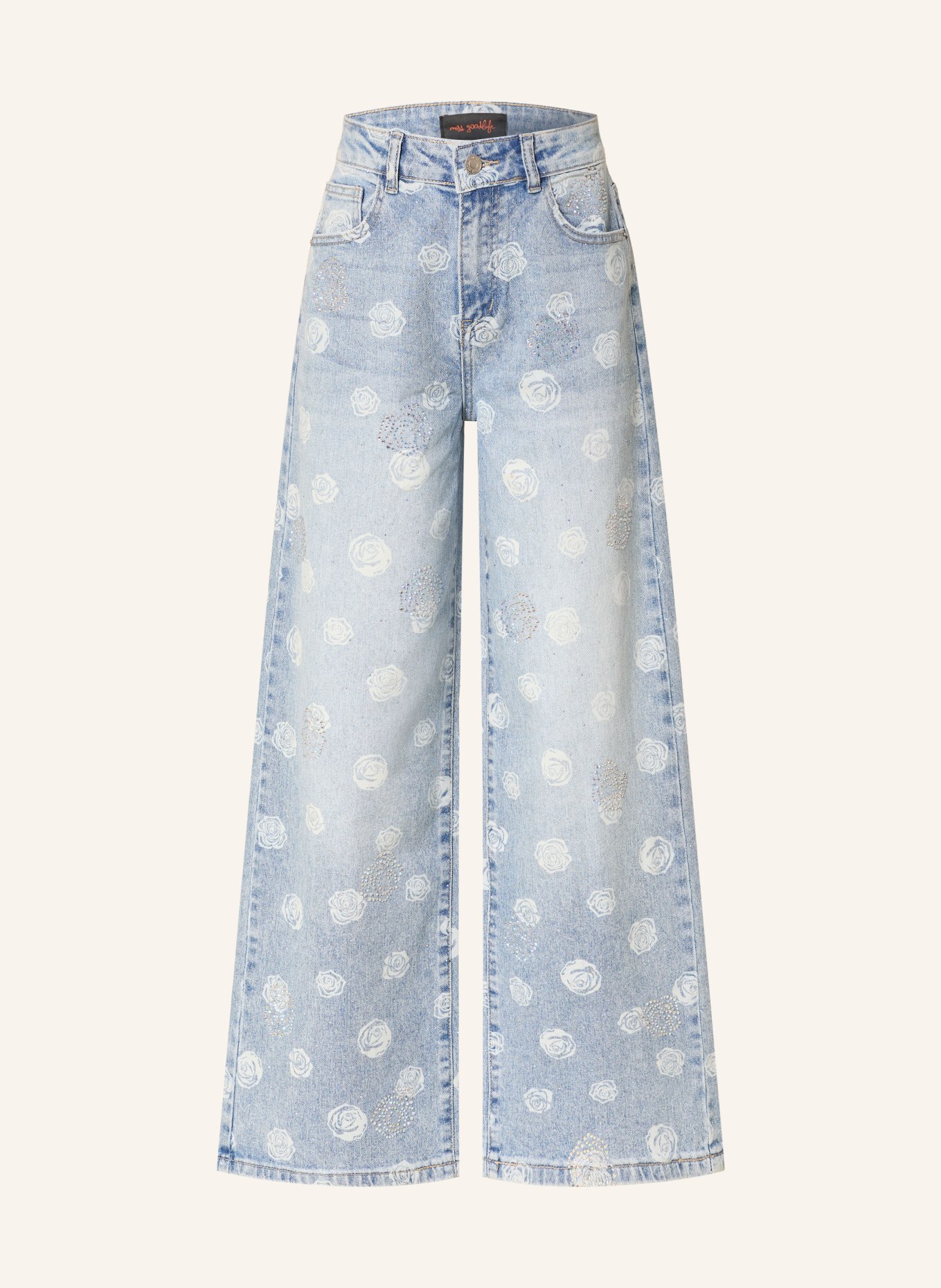 miss goodlife Jean évasé avec pierres décoratives: 24 BLUE