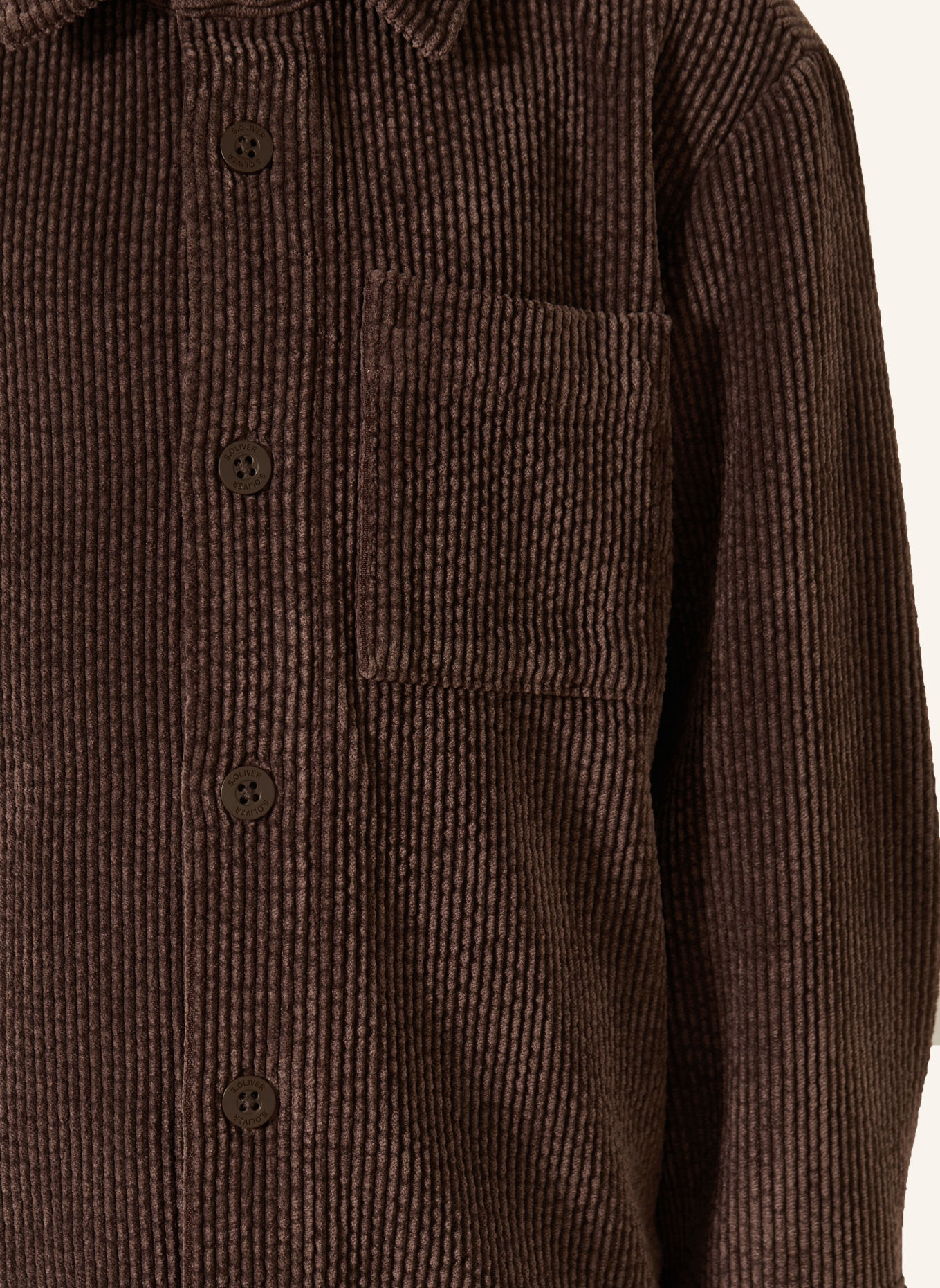 s.Oliver RED Cord-Overshirt: DUNKELBRAUN