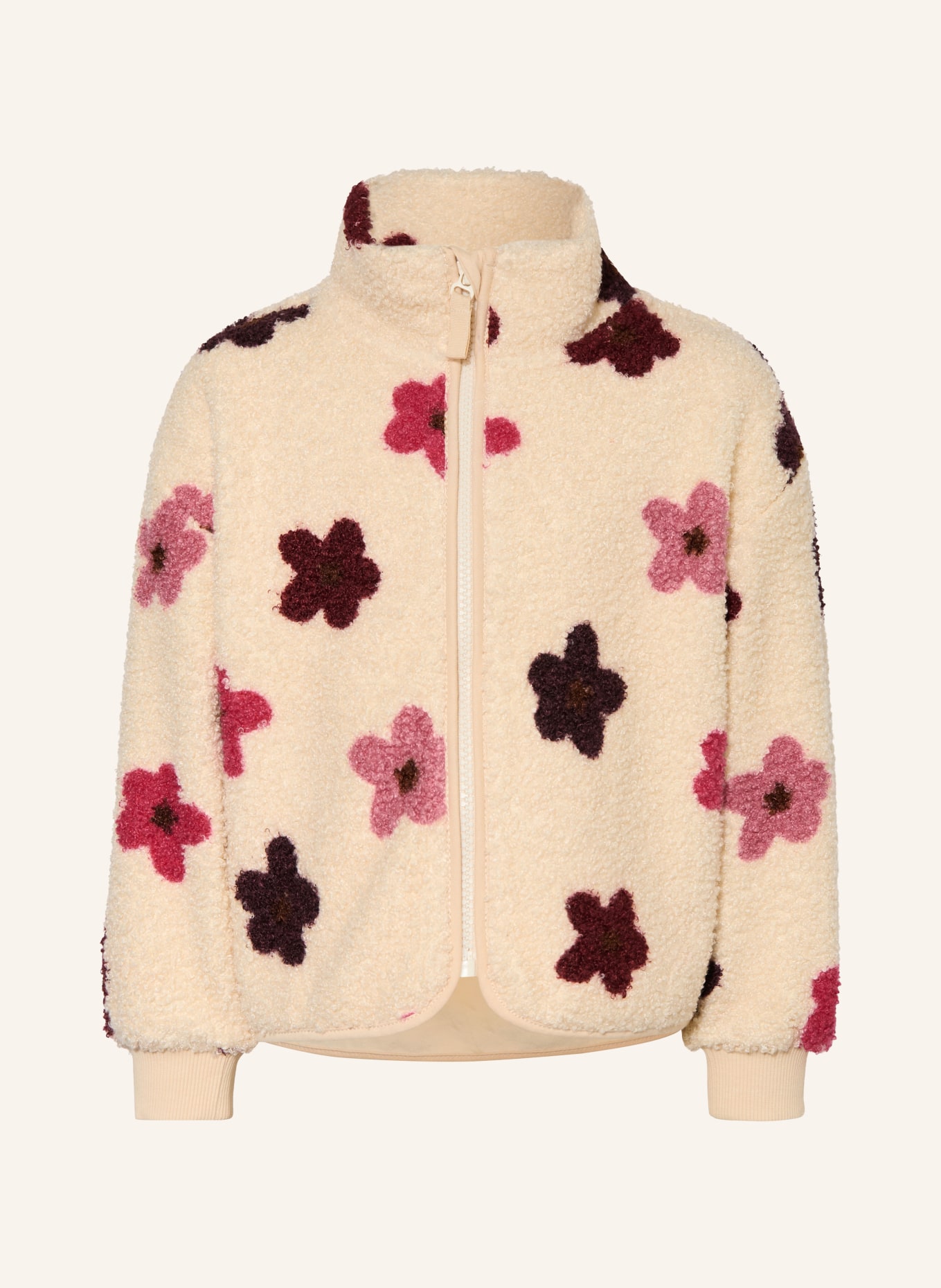 s.Oliver RED Teddyfell-Jacke: BEIGE / ALTROSA / PINK